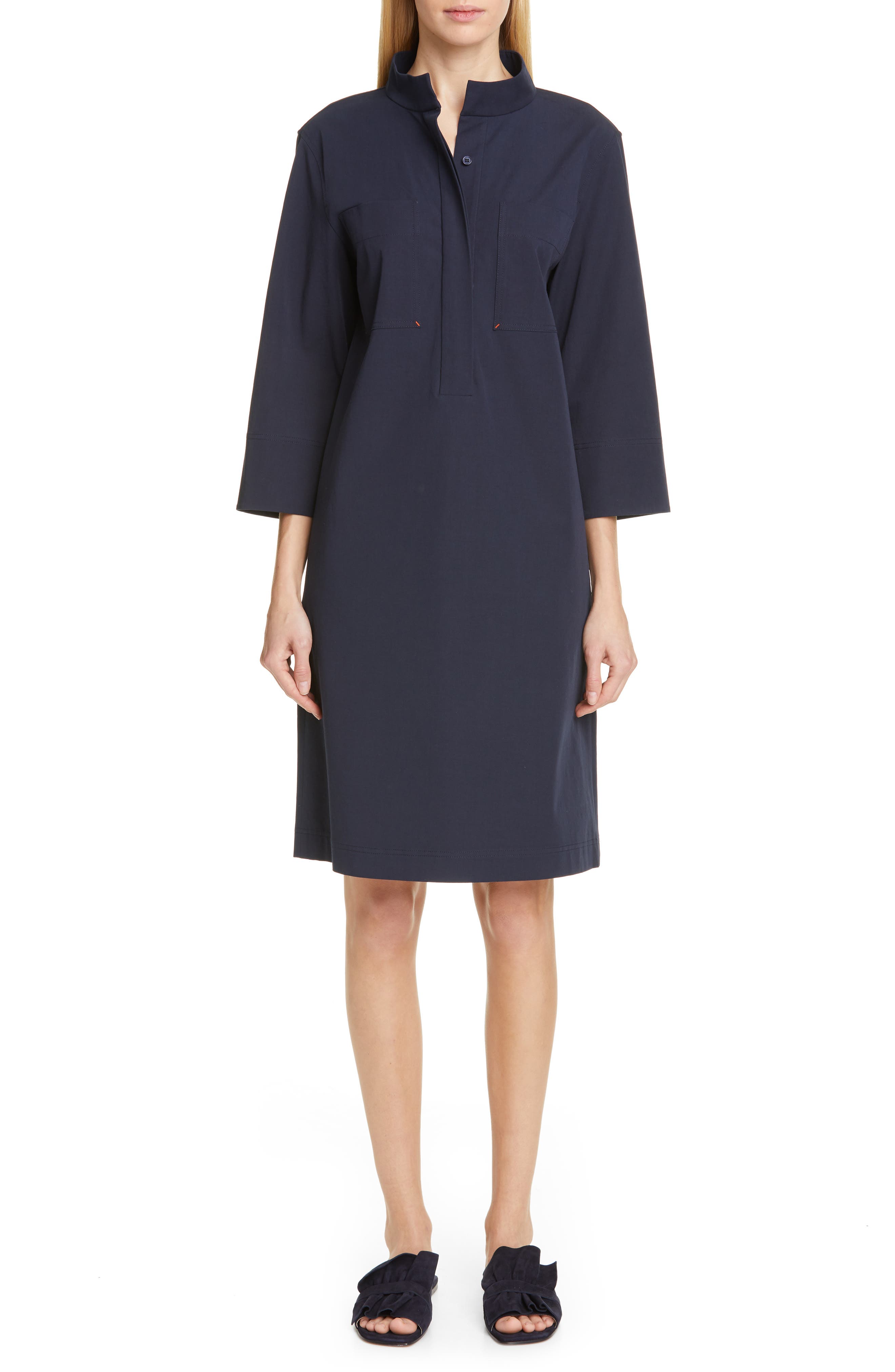 Lafayette 148 New York Mitchell Shift Dress, Blue