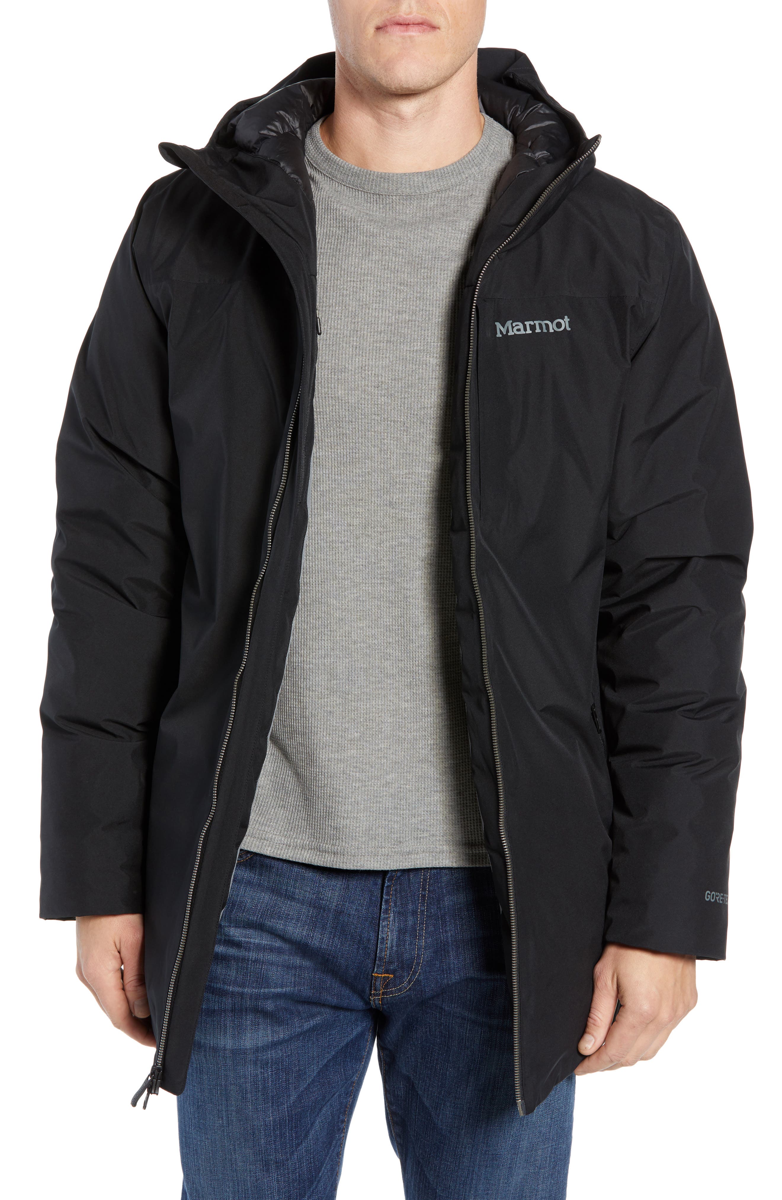 Marmot Oslo Gore-Tex 700 Fill Power Recycled Down Jacket, Black
