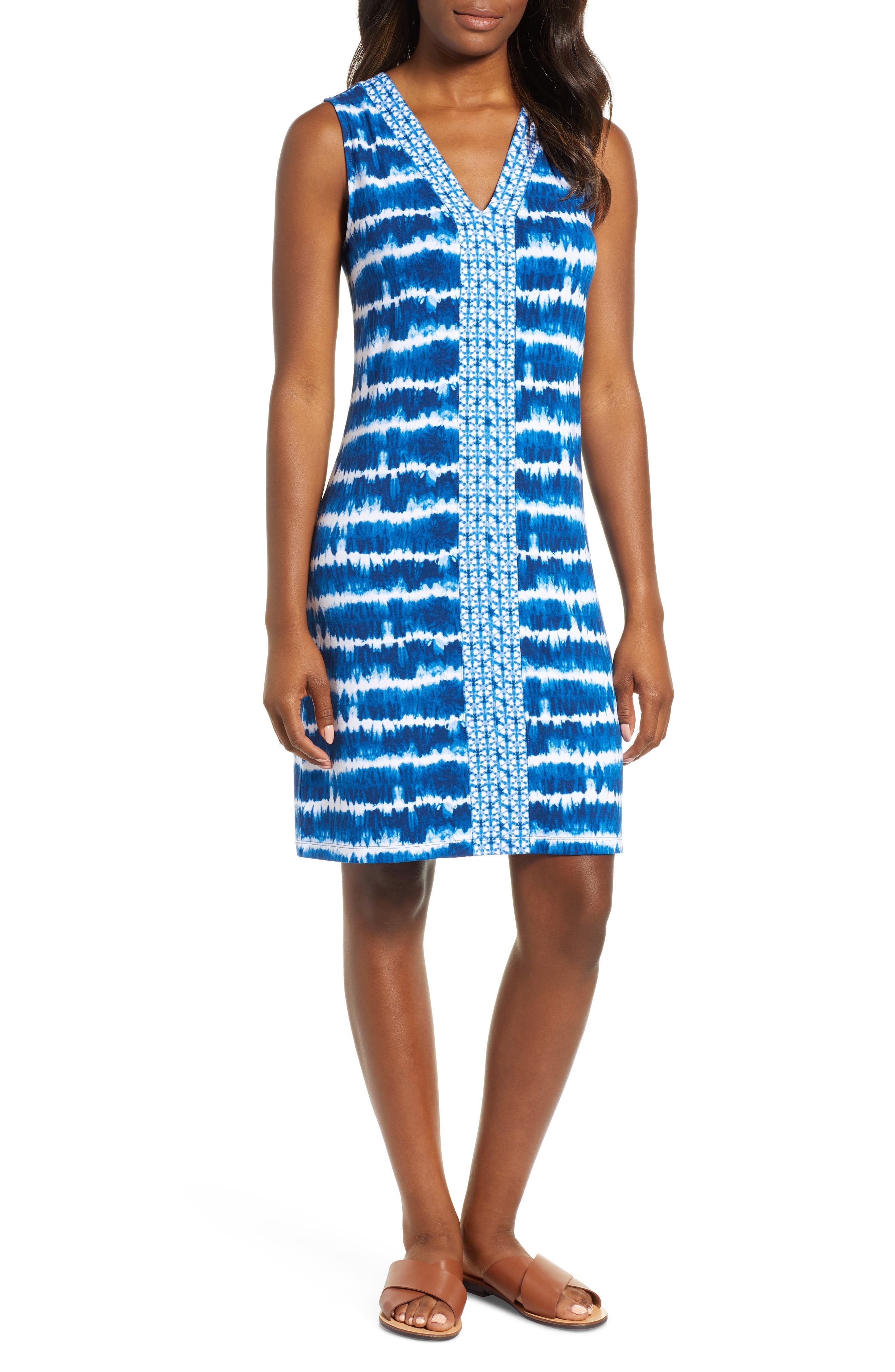 Tommy Bahama Oliana Stripe Dress, Blue