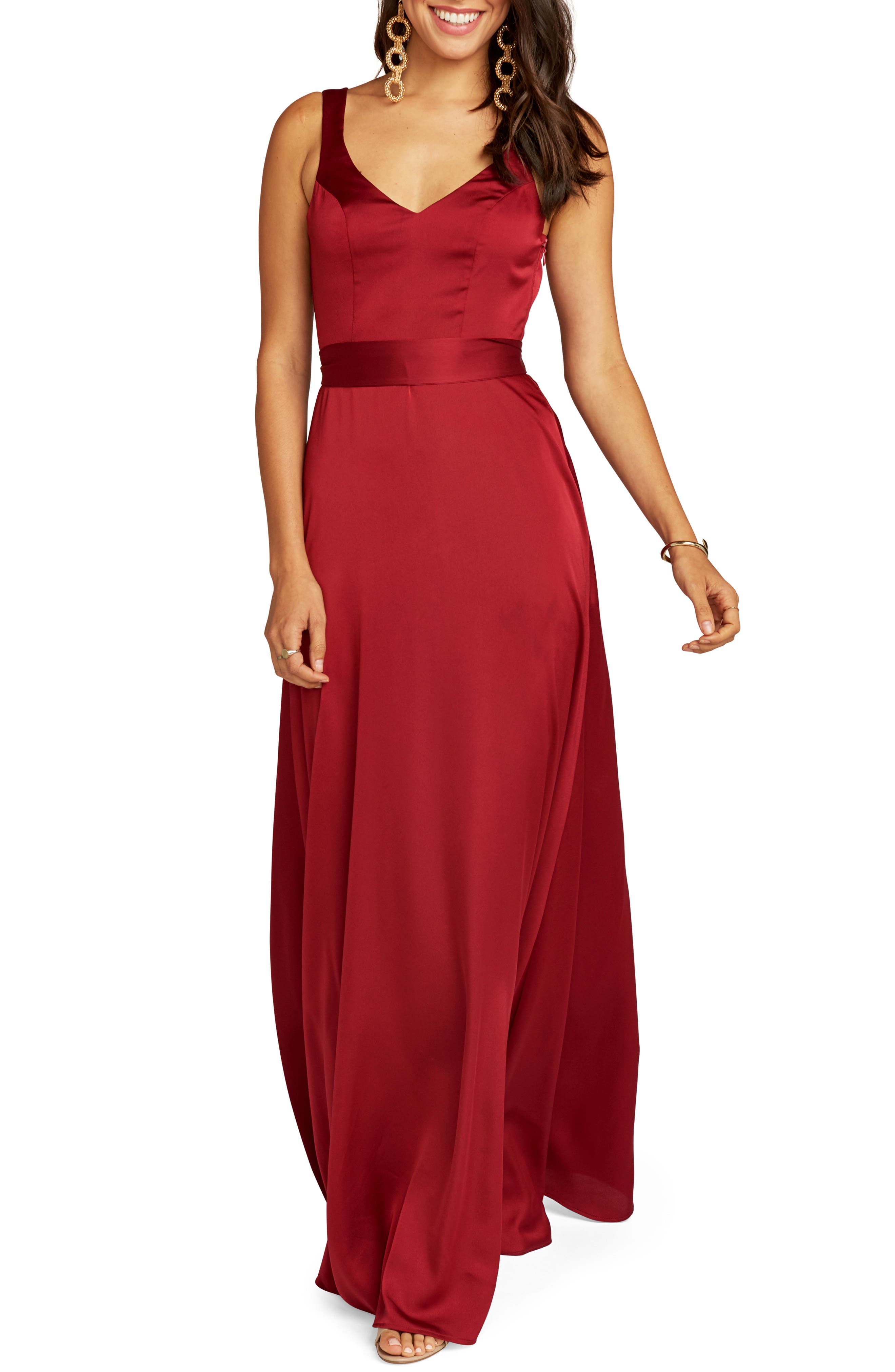 Show Me Your Mumu Jen Evening Dress, Red