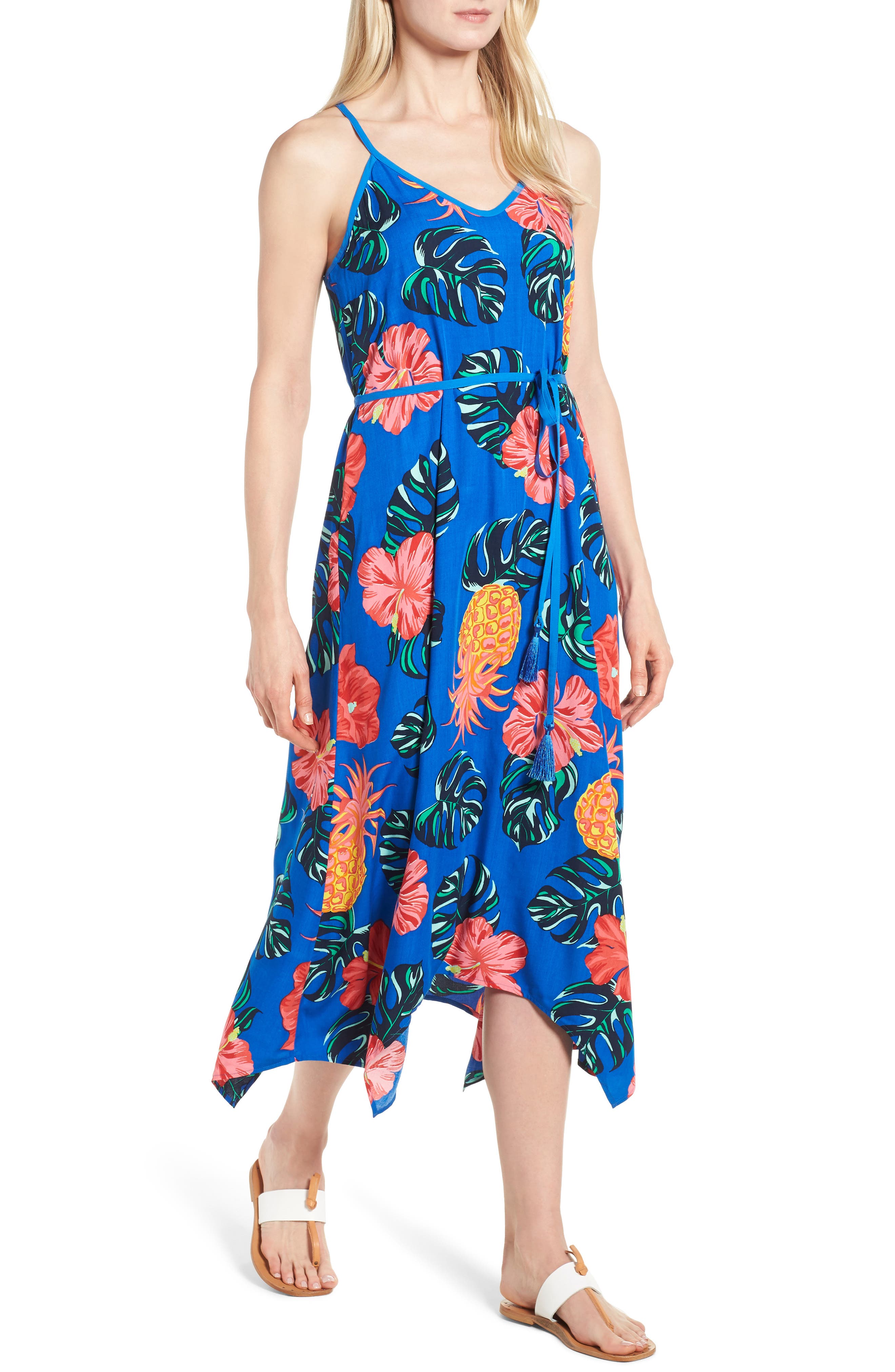 Tommy Bahama Pina Cool-Ada Midi Slipdress, Blue