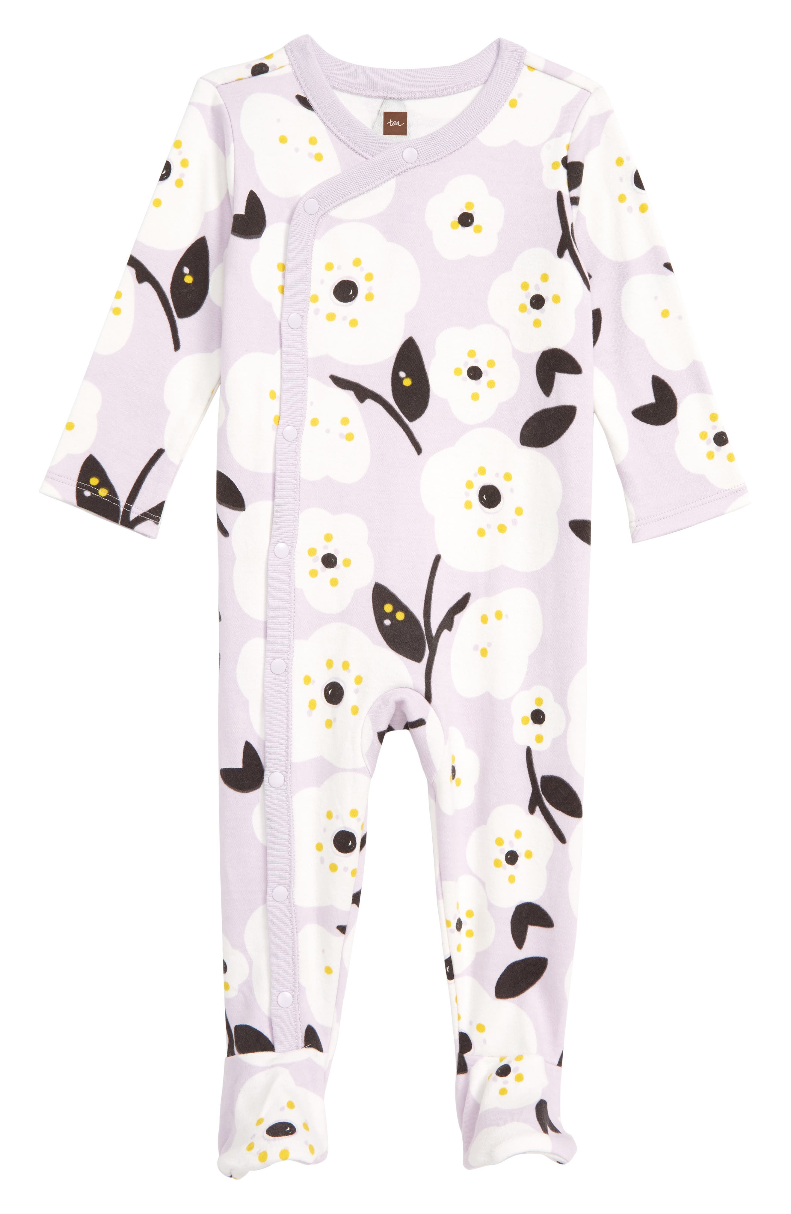 Tea Collection Floral Print Footie (Baby) Nordstrom