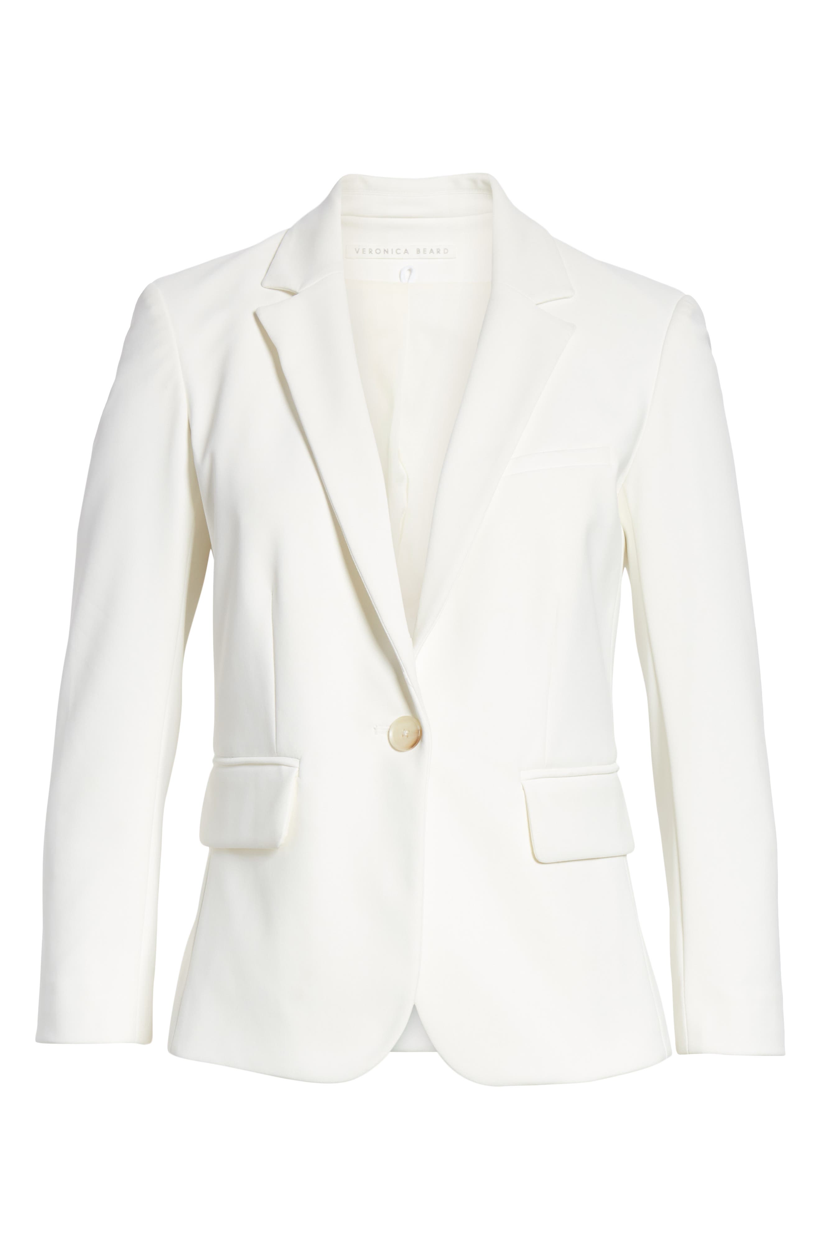 Veronica Beard Schoolboy Dickey Jacket In White