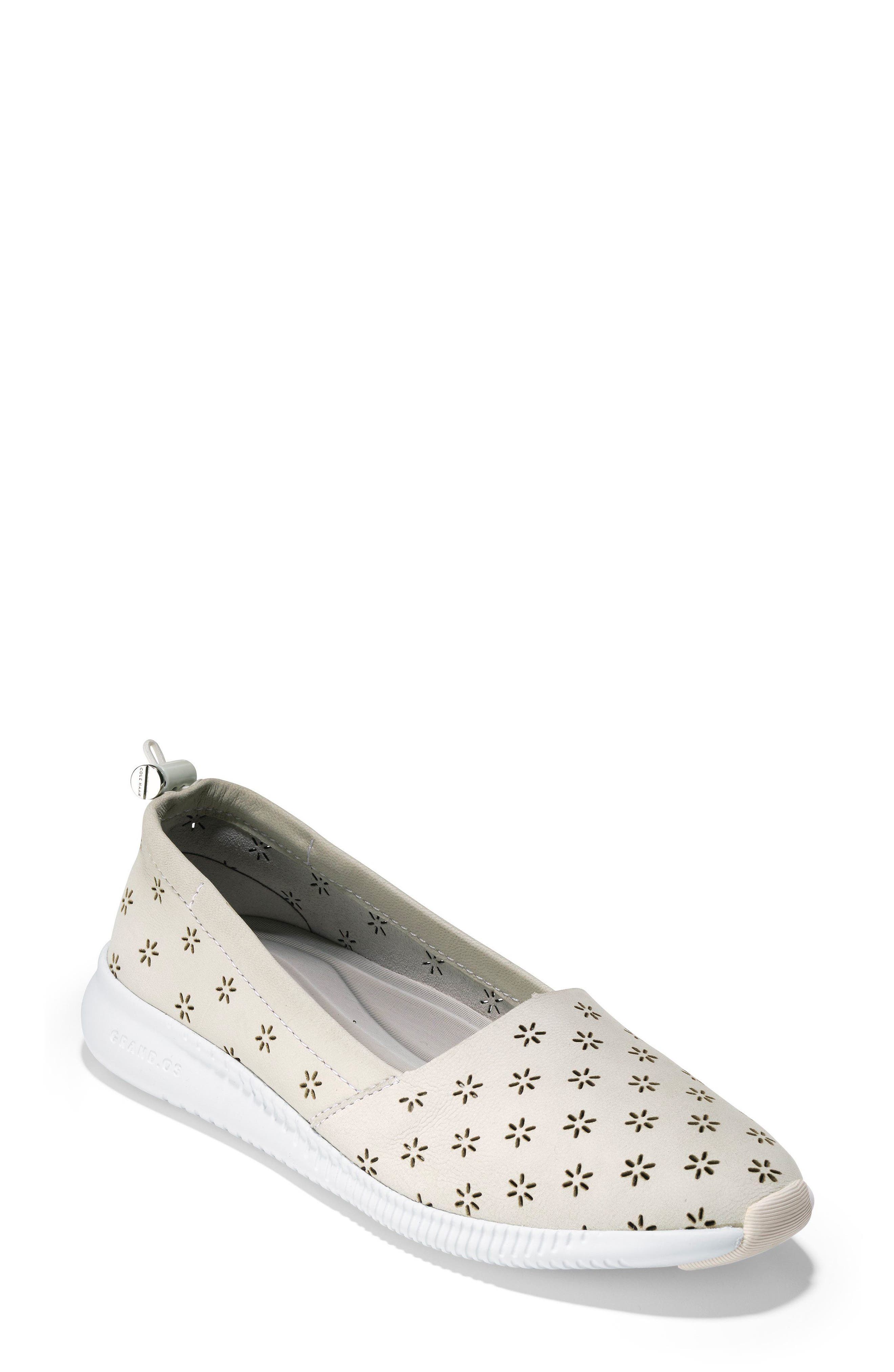 Cole Haan Studiogrand Perforated Slip-On, White
