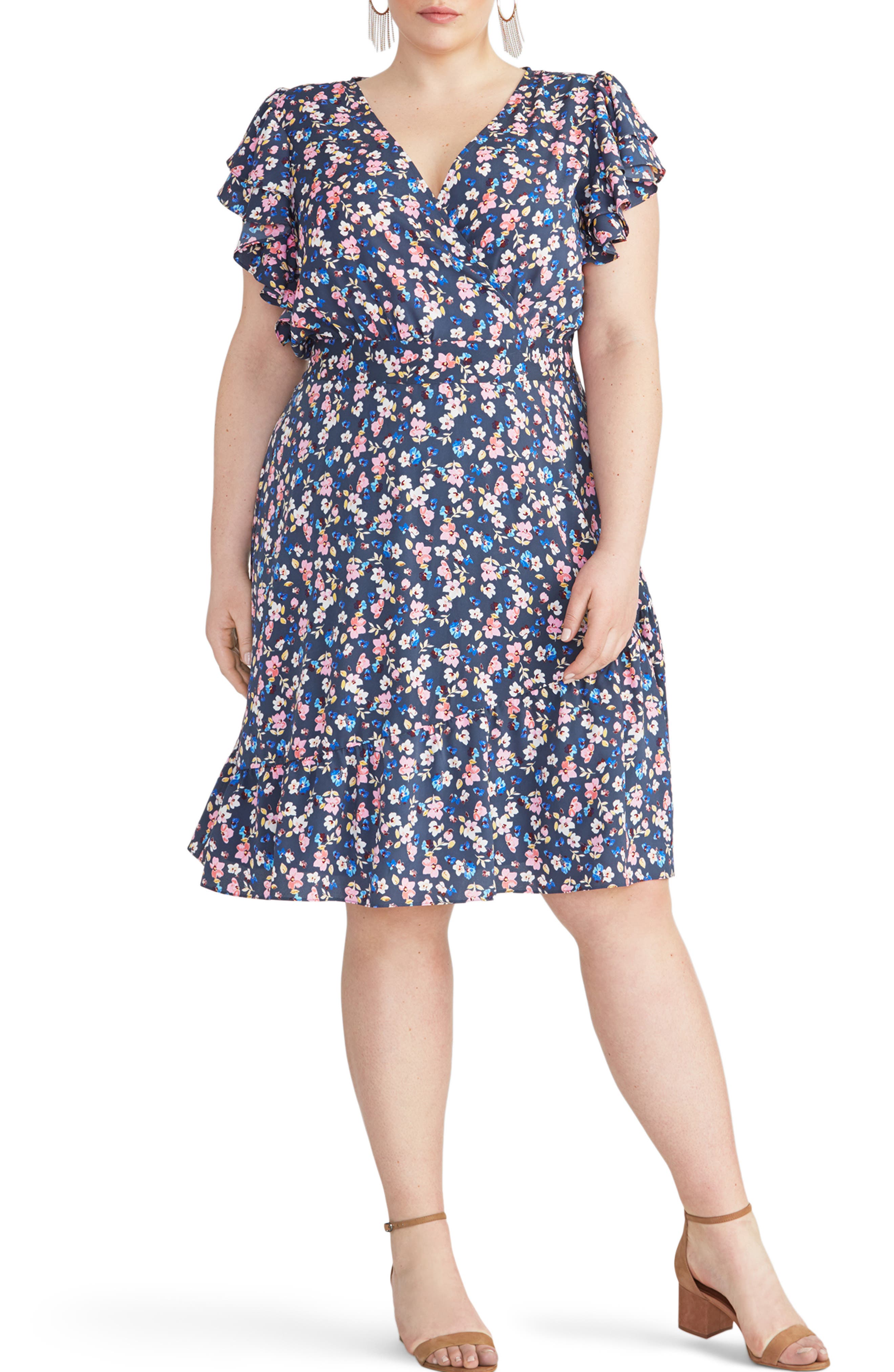 Plus Size Rachel Rachel Roy Easy Crossover Dress, Blue