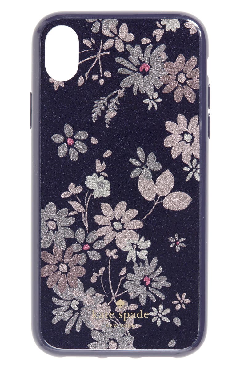 kate spade new york glitter petite posy iPhone X/Xs, Xs Max & XR Case