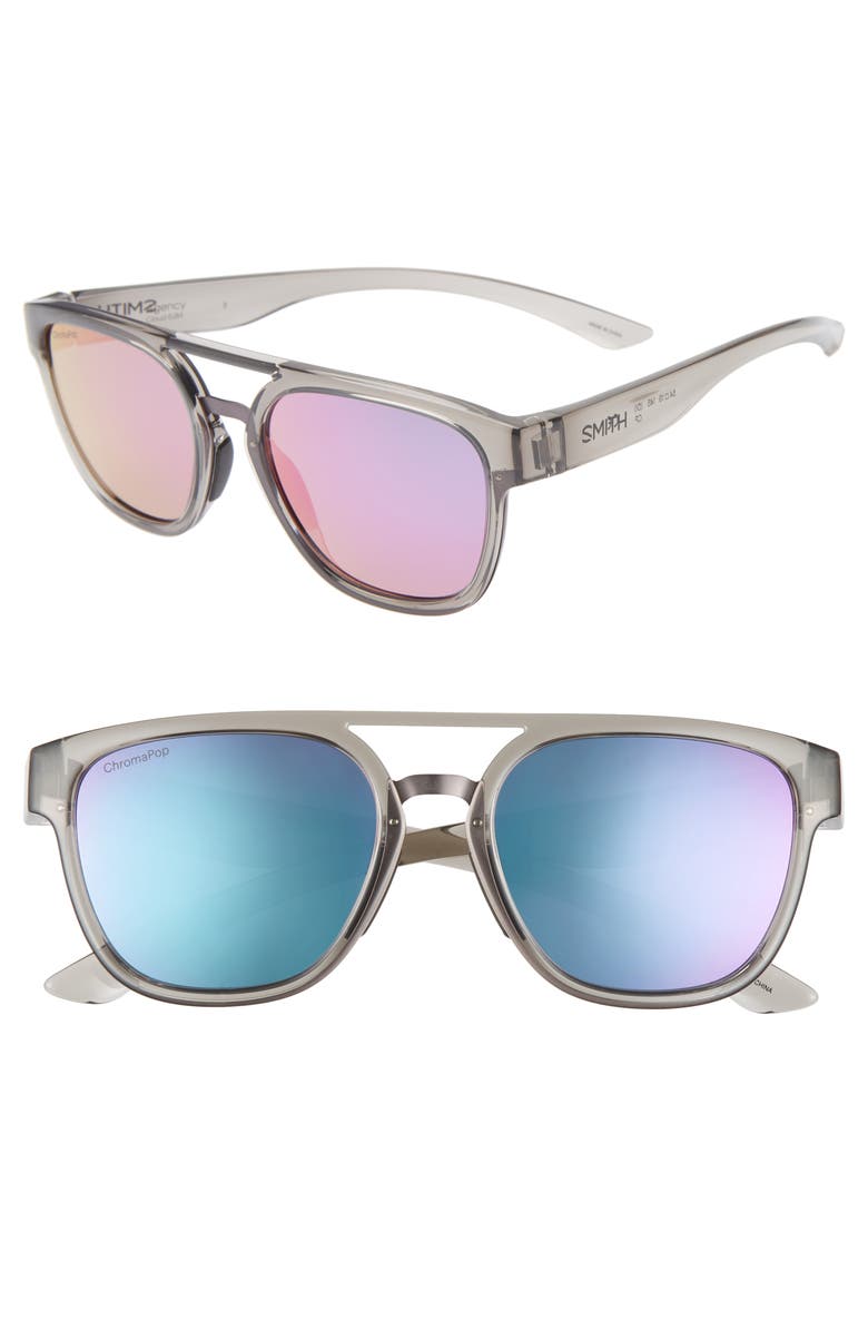 SMITH AGENCY 54MM CHROMAPOP(TM) MIRRORED SUNGLASSES,20191063M53DI