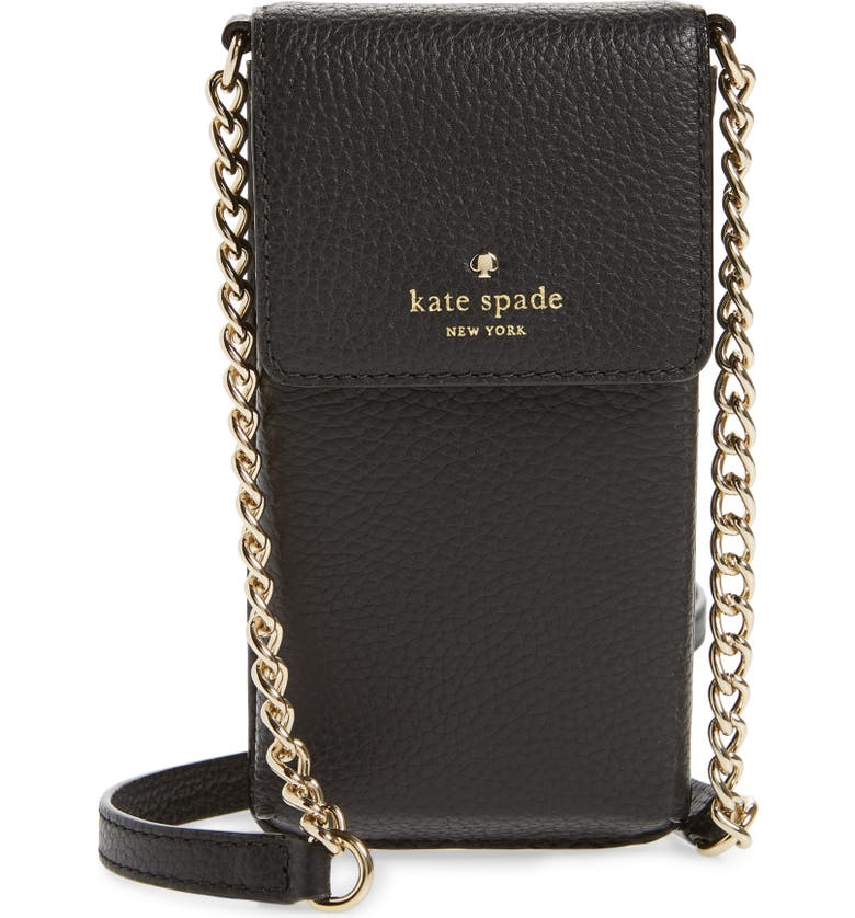 kate spade new york north/south leather smartphone crossbody bag ...