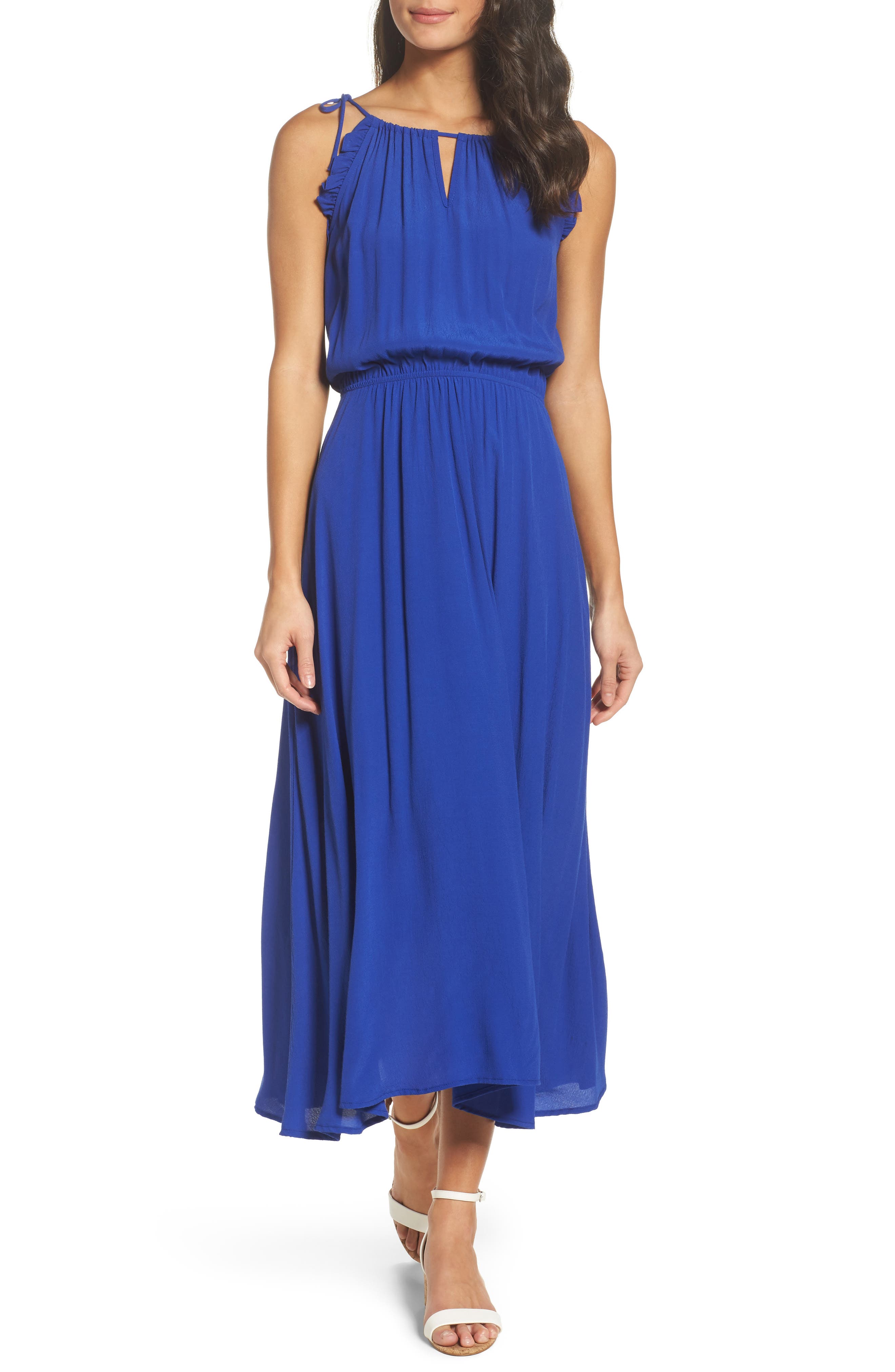 Fraiche By J Halter Midi Dress, Blue