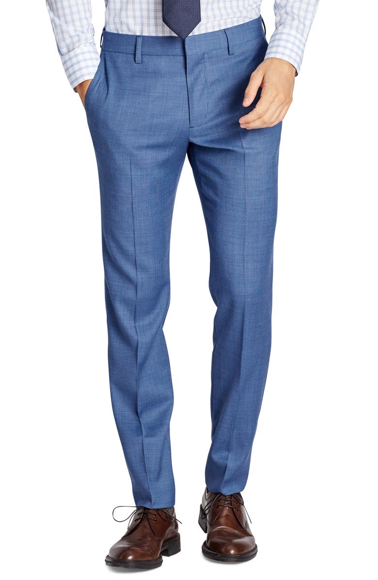 Bonobos Jetsetter Flat Front Solid Stretch Wool Trousers | Nordstrom