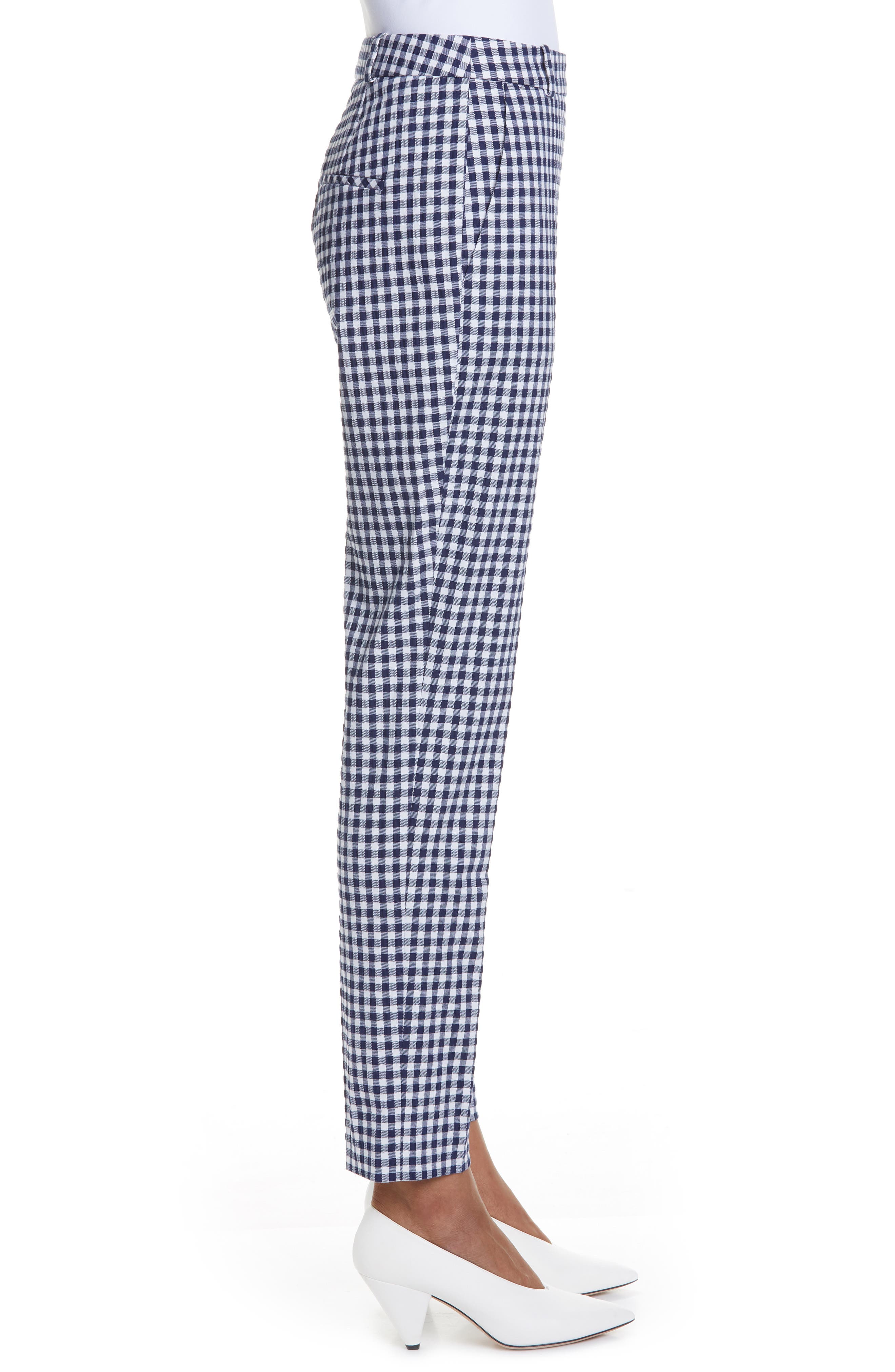 HUGO BOSS HELISY CHECK ANKLE TROUSERS