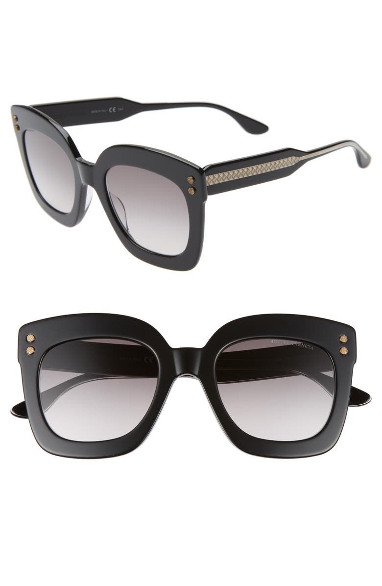 Bottega Veneta 51mm Gradient Square Sunglasses | Nordstrom