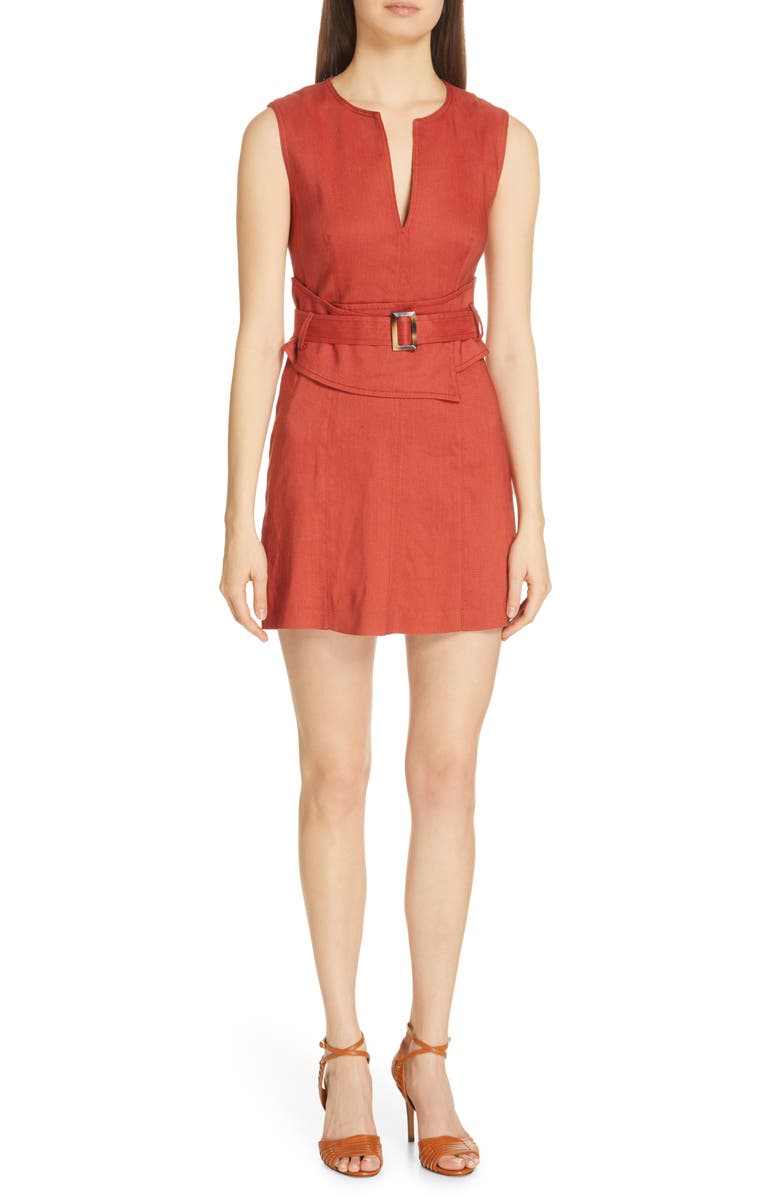 Veronica Beard Dresses SADIRA BELTED SHEATH MINIDRESS