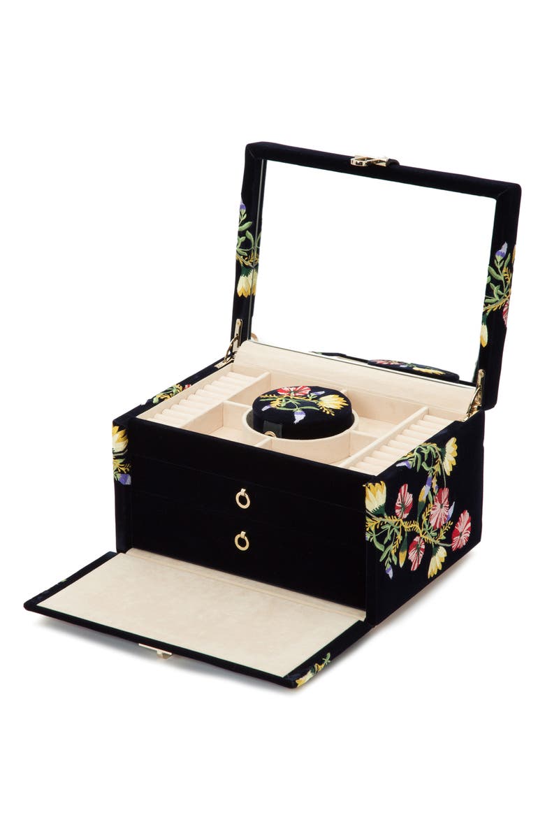 Wolf Zoe Medium Jewelry Box - Blue In Indigo
