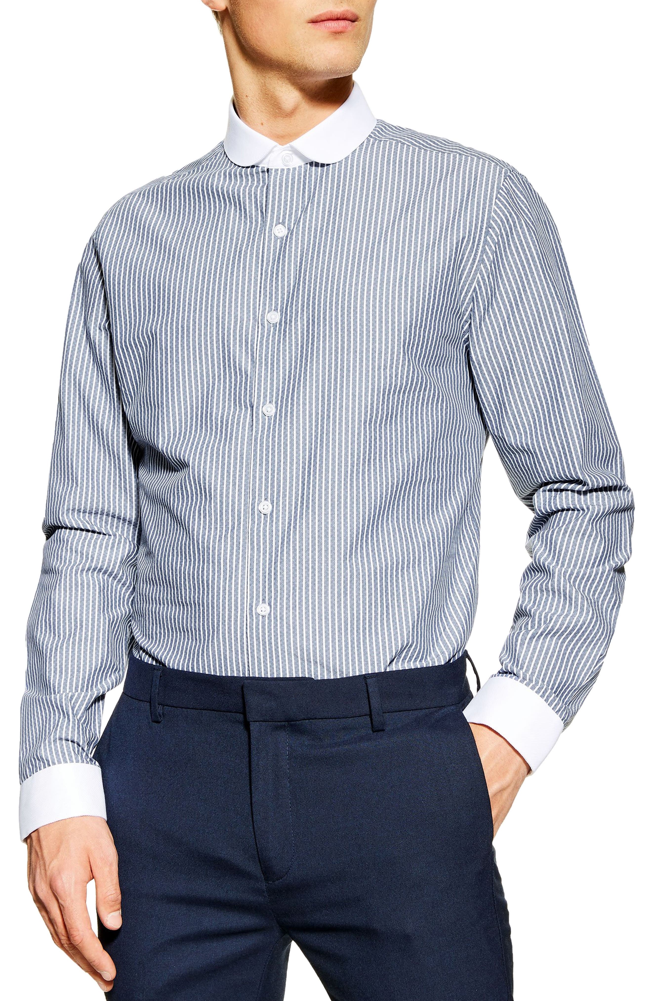 1920s Style Mens Shirts Peaky Blinders Shirts and Collars