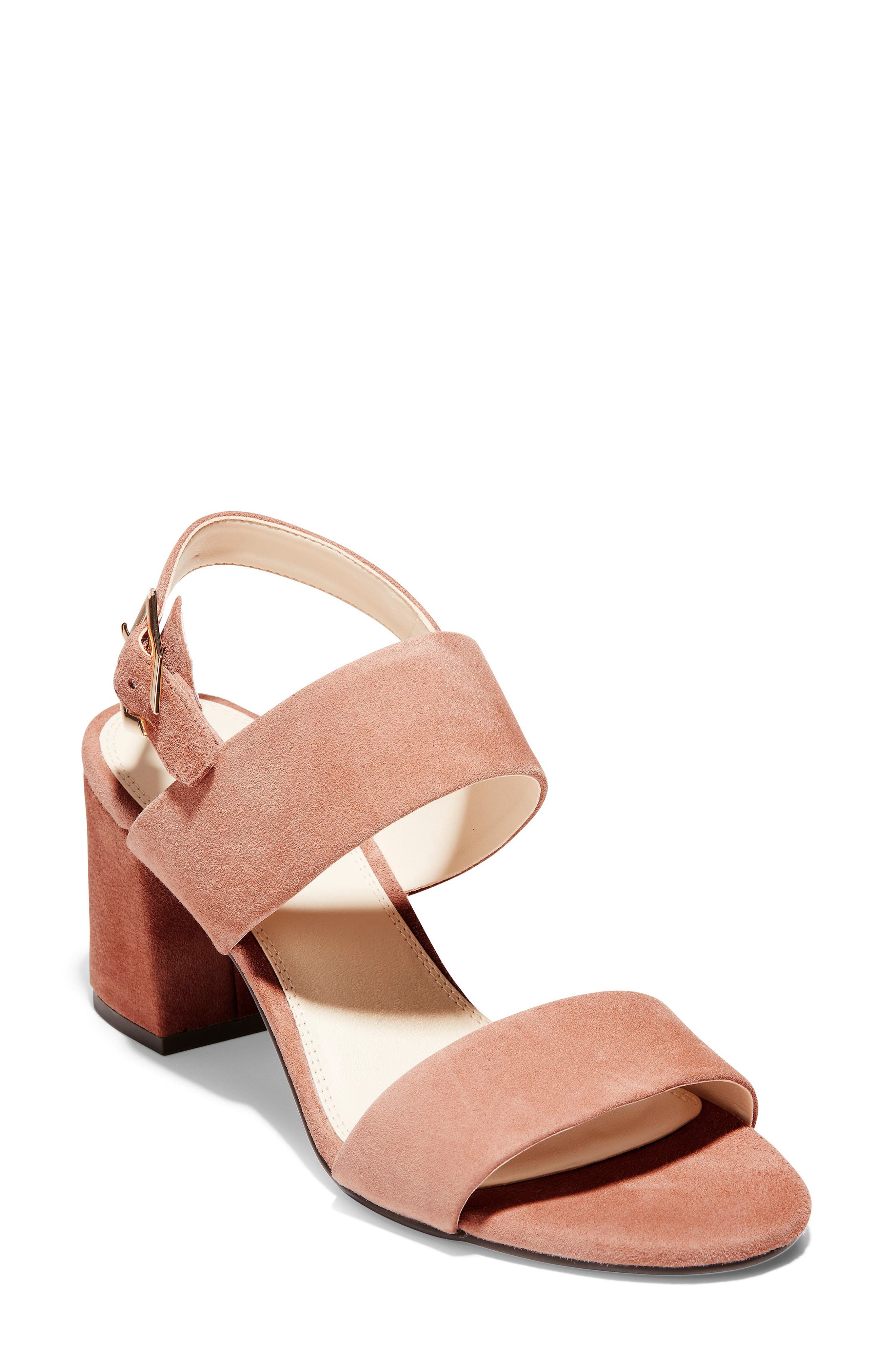 Cole Haan Avani Block Heel Sandal B - Brown