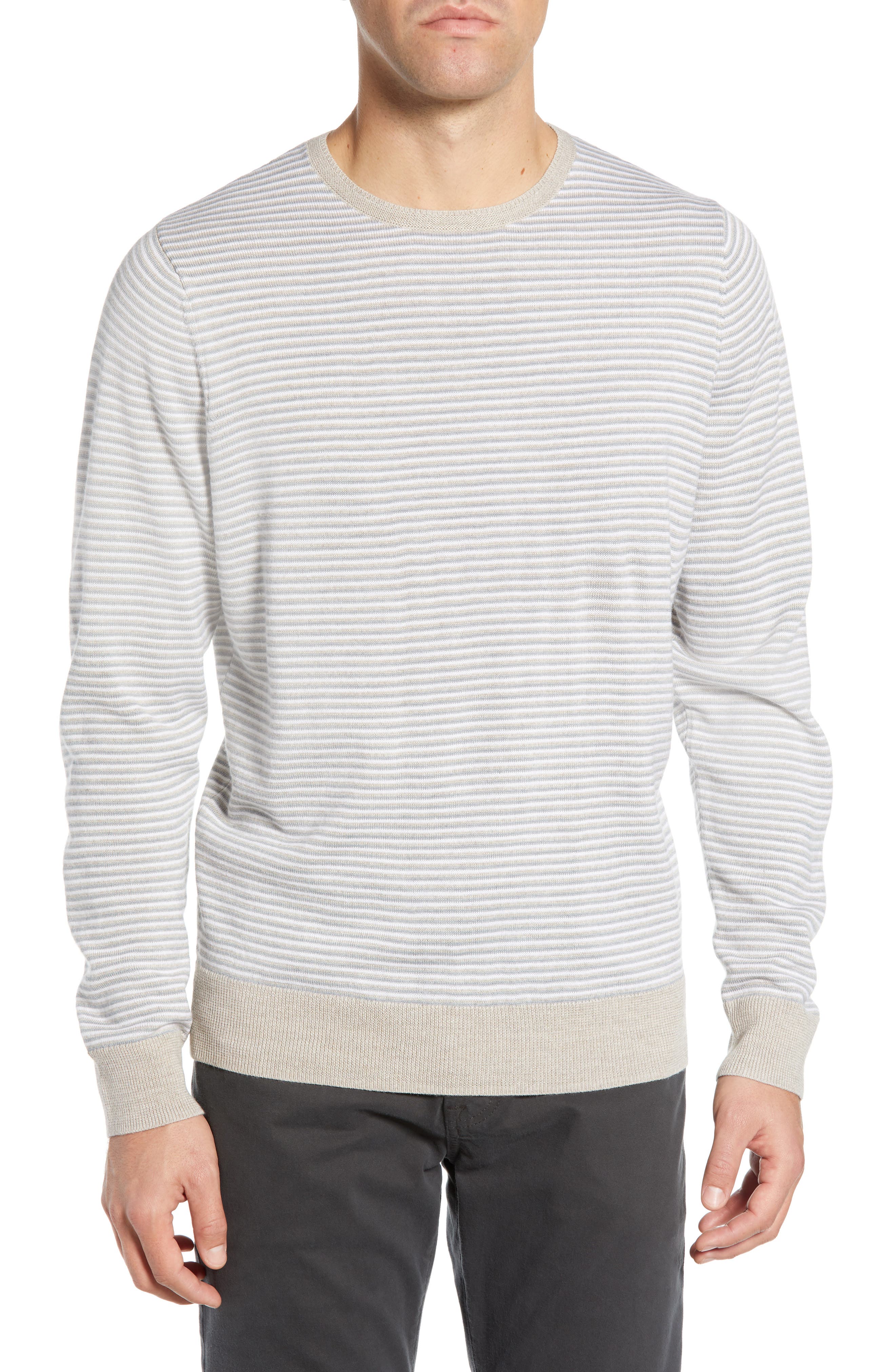 Nordstrom Shop Feeder Stripe Sweater, Brown