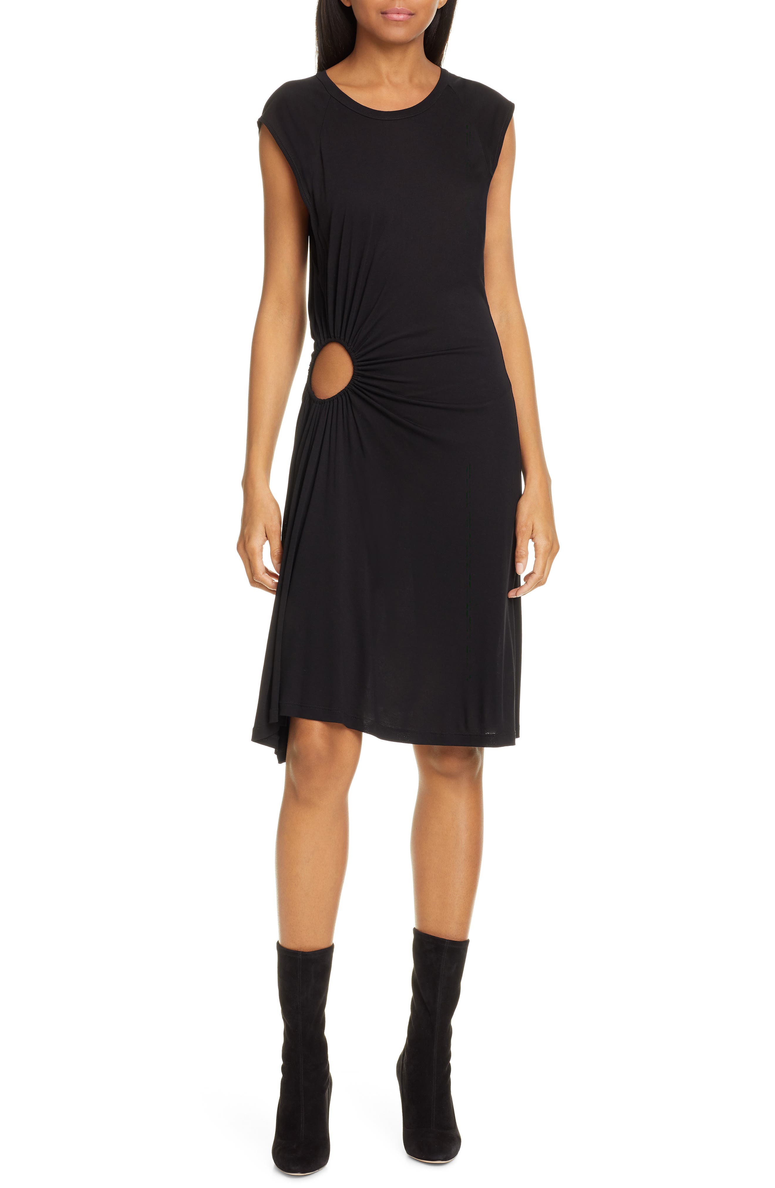A.l.c. Hartwell Side Cutout Dress, Black