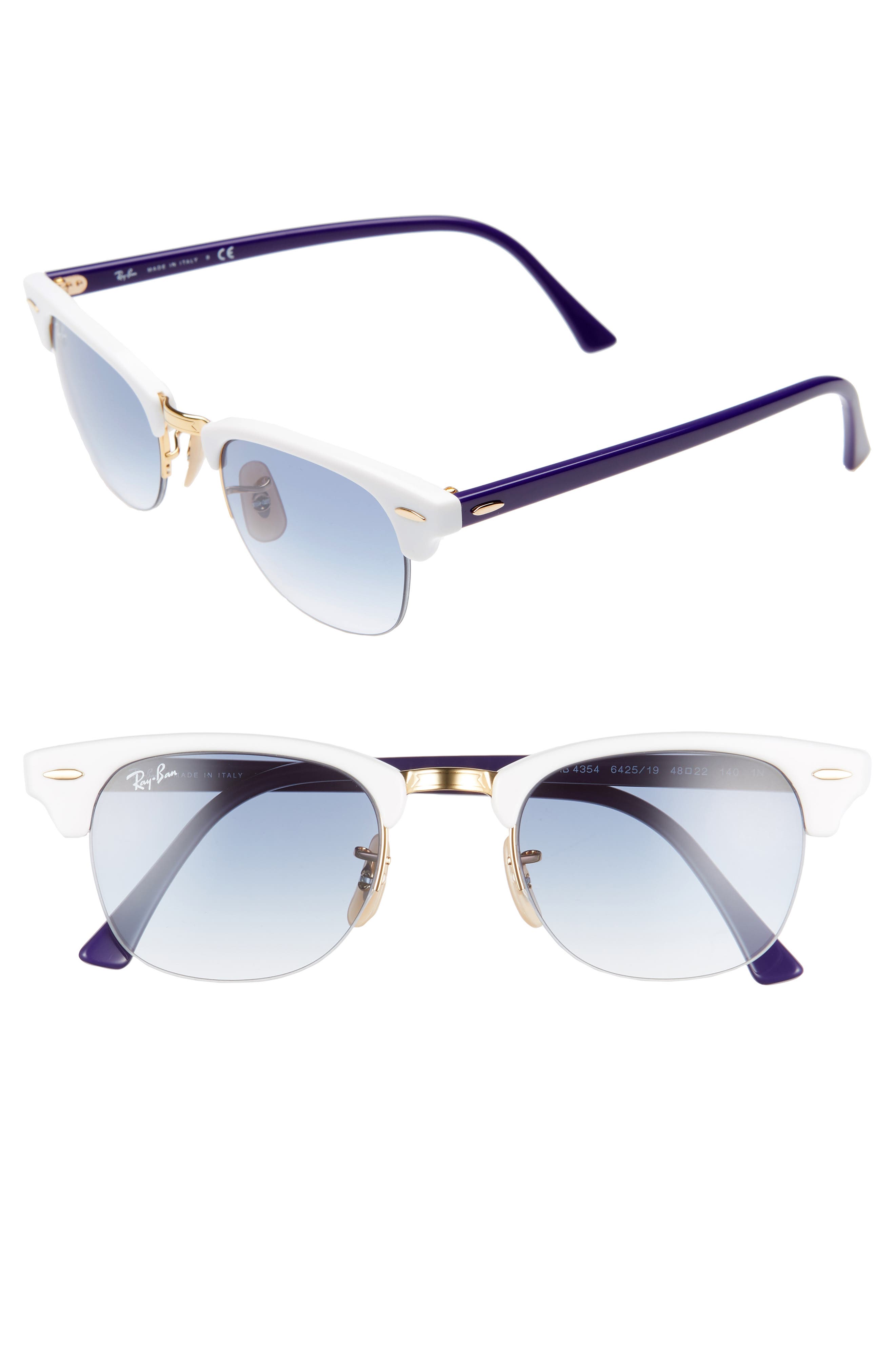 white clubmaster sunglasses