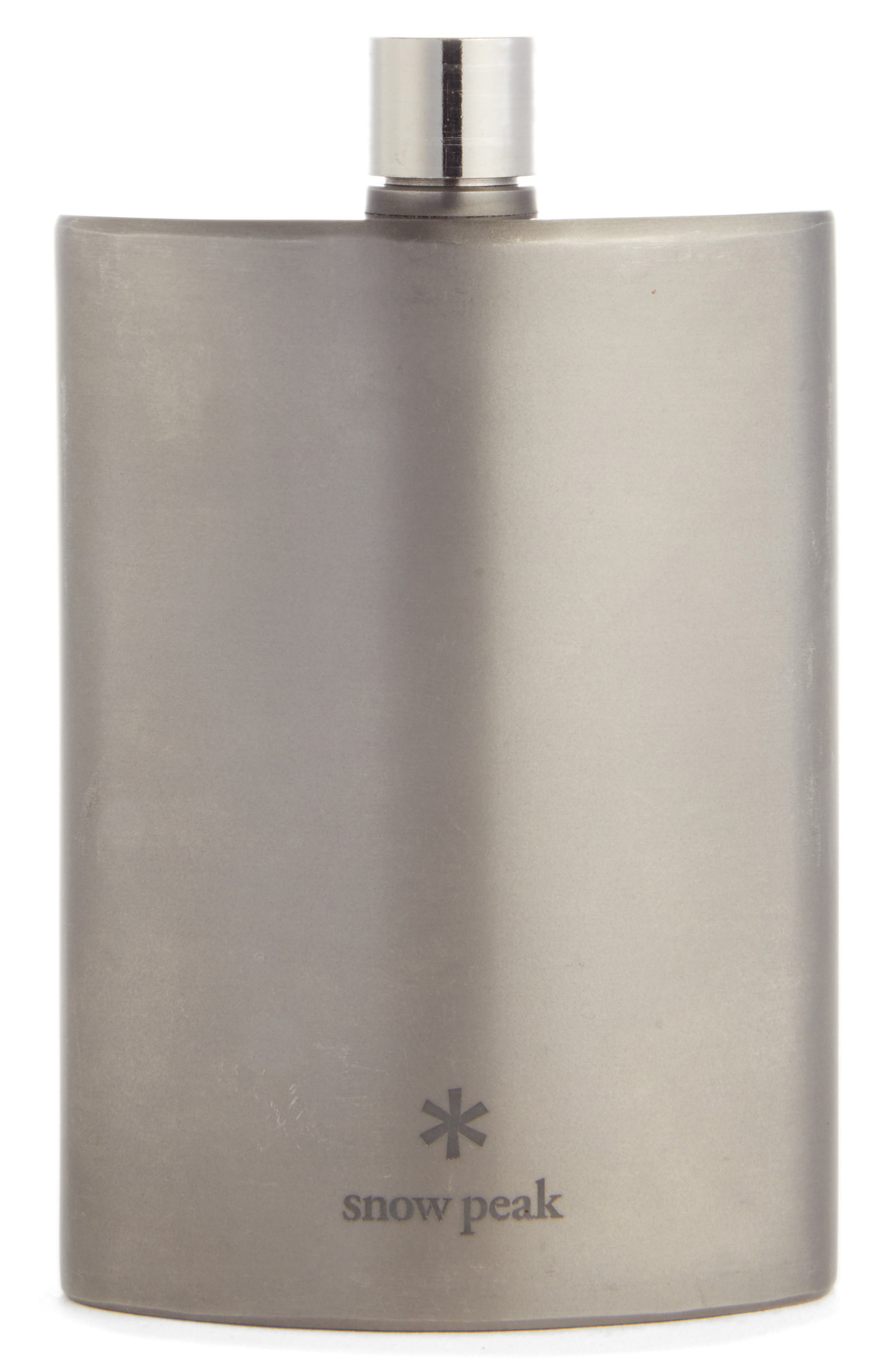 Snow Peak Medium Titanium Flask Silver One Size