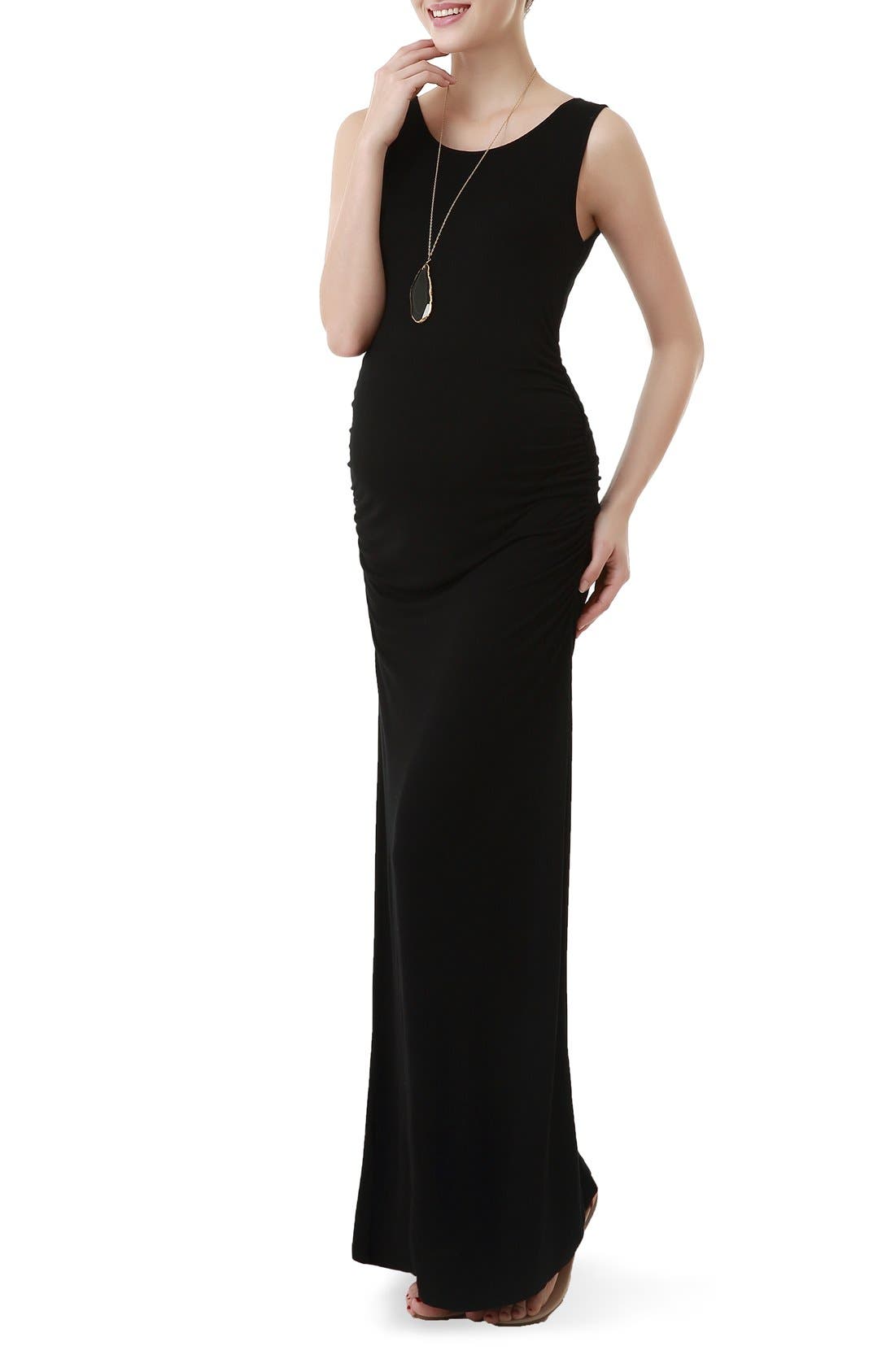 Kimi And Kai Maternity Maxi Tank Dress, Black