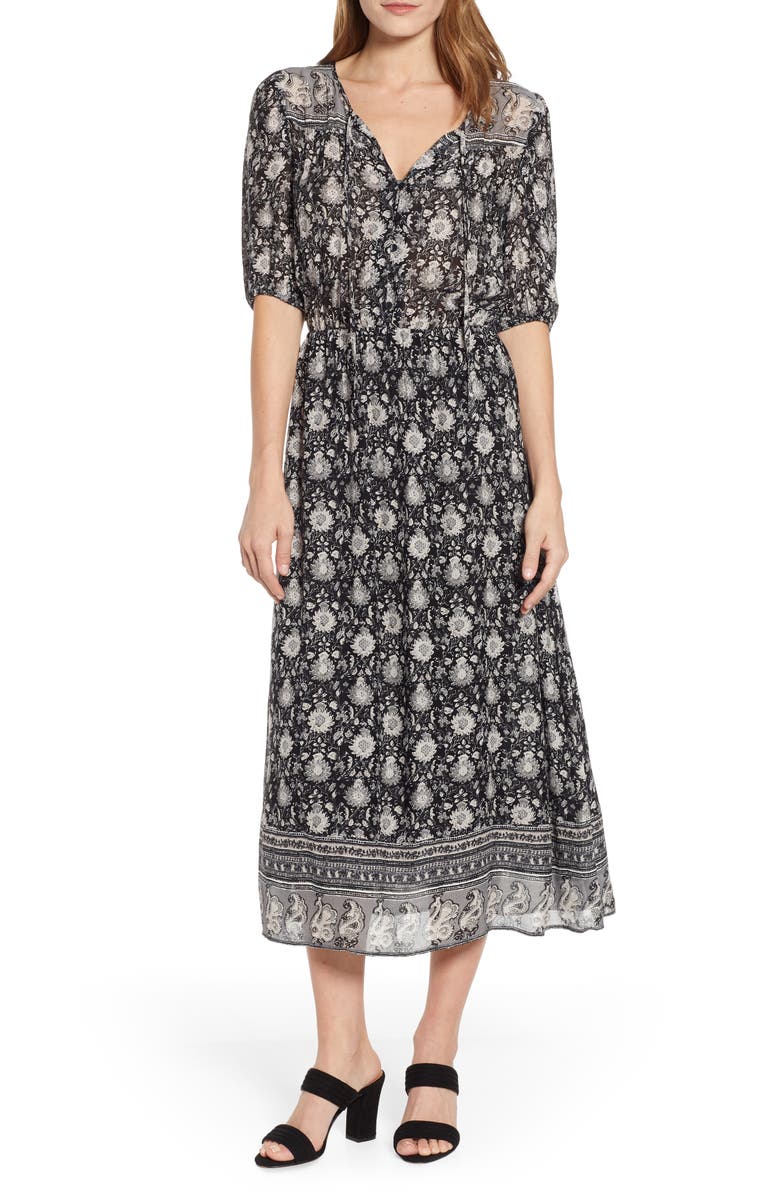 Lucky Brand Dresses PRINT PRAIRIE DRESS