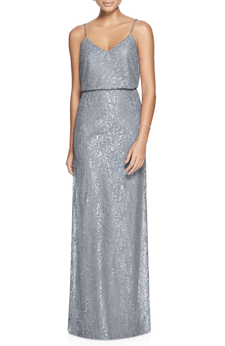 After Six Metallic Lace Two-Piece Gown | Nordstrom