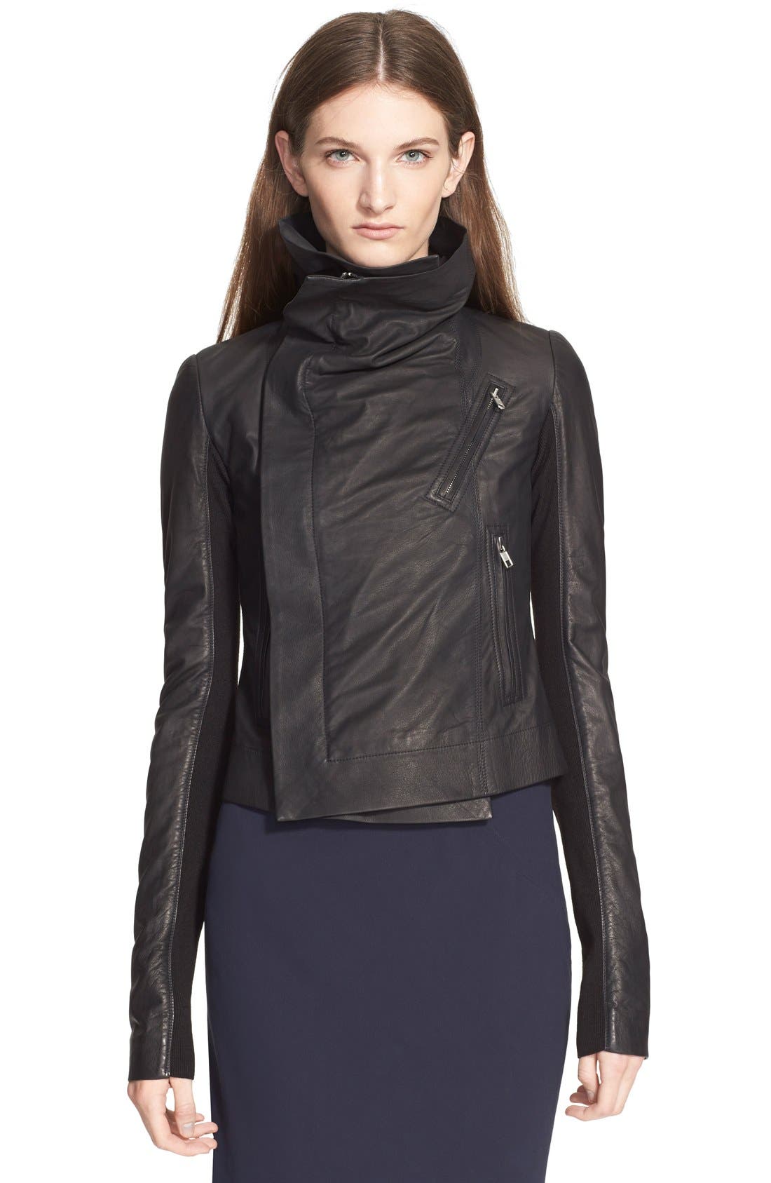 Rick Owens 'Classic' Leather Biker Jacket Nordstrom