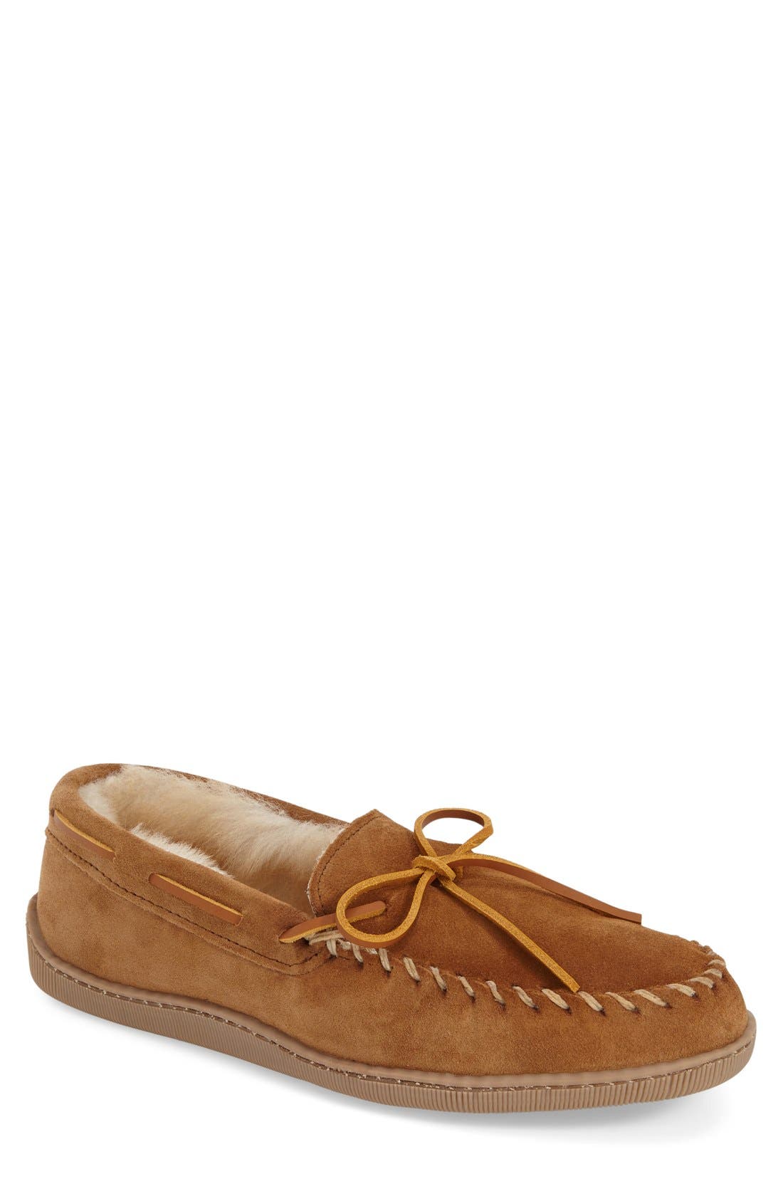 Genuine Shearling Moccasin Slipper (Men) Nordstrom