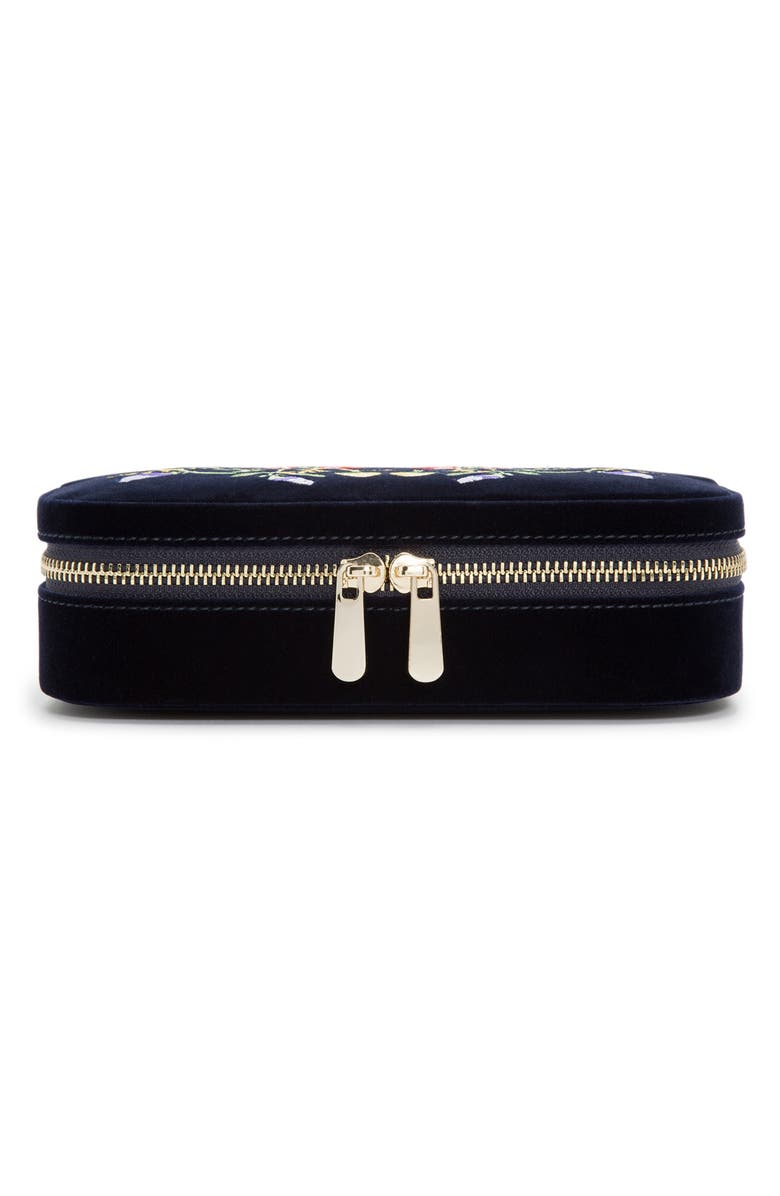 Wolf Zoe Rectangle Zip Case In Indigo