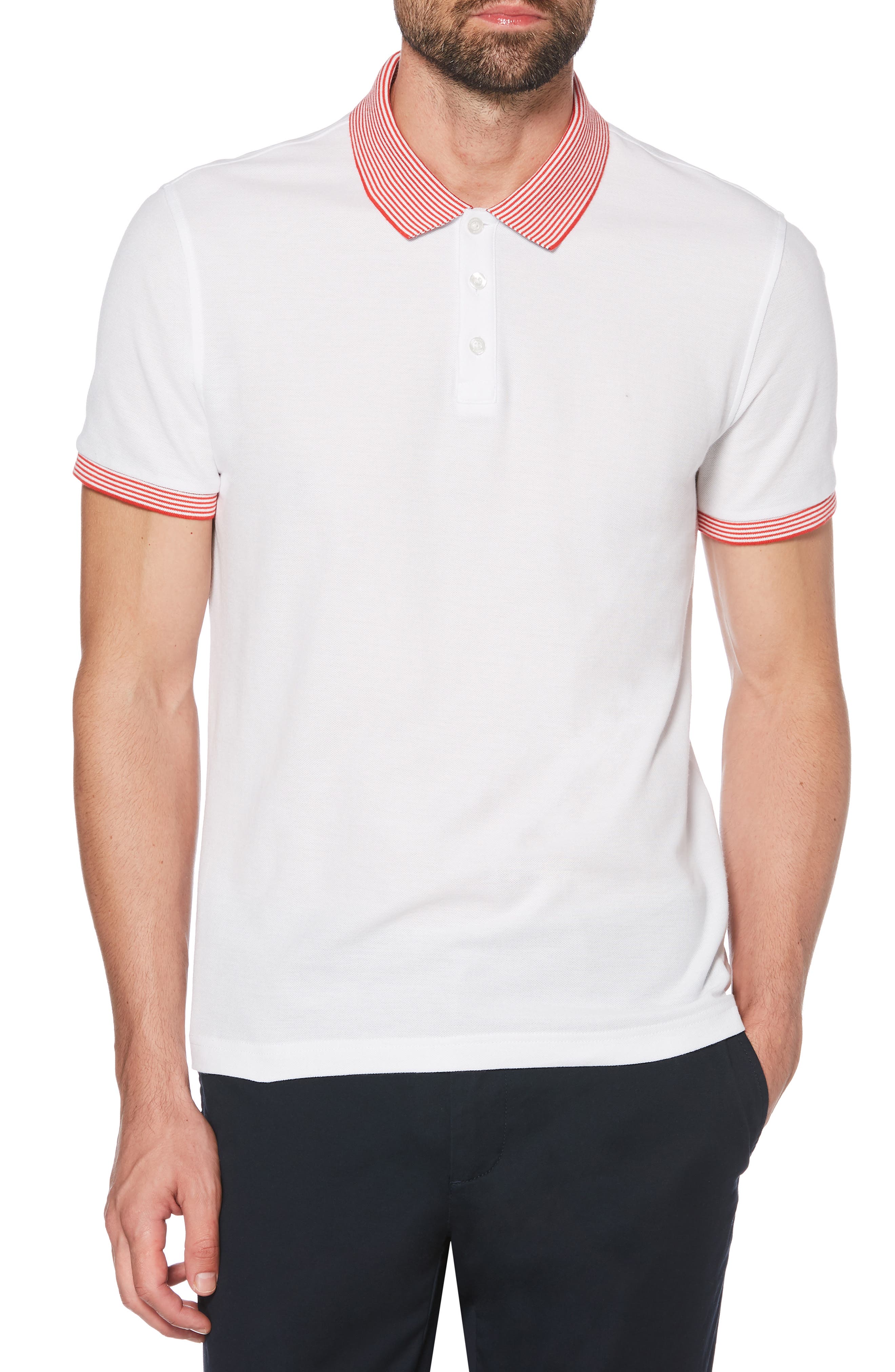 UPC 740670554945 product image for Men's Original Penguin Stars And Stripes Pique Polo, Size XX-Large - White | upcitemdb.com