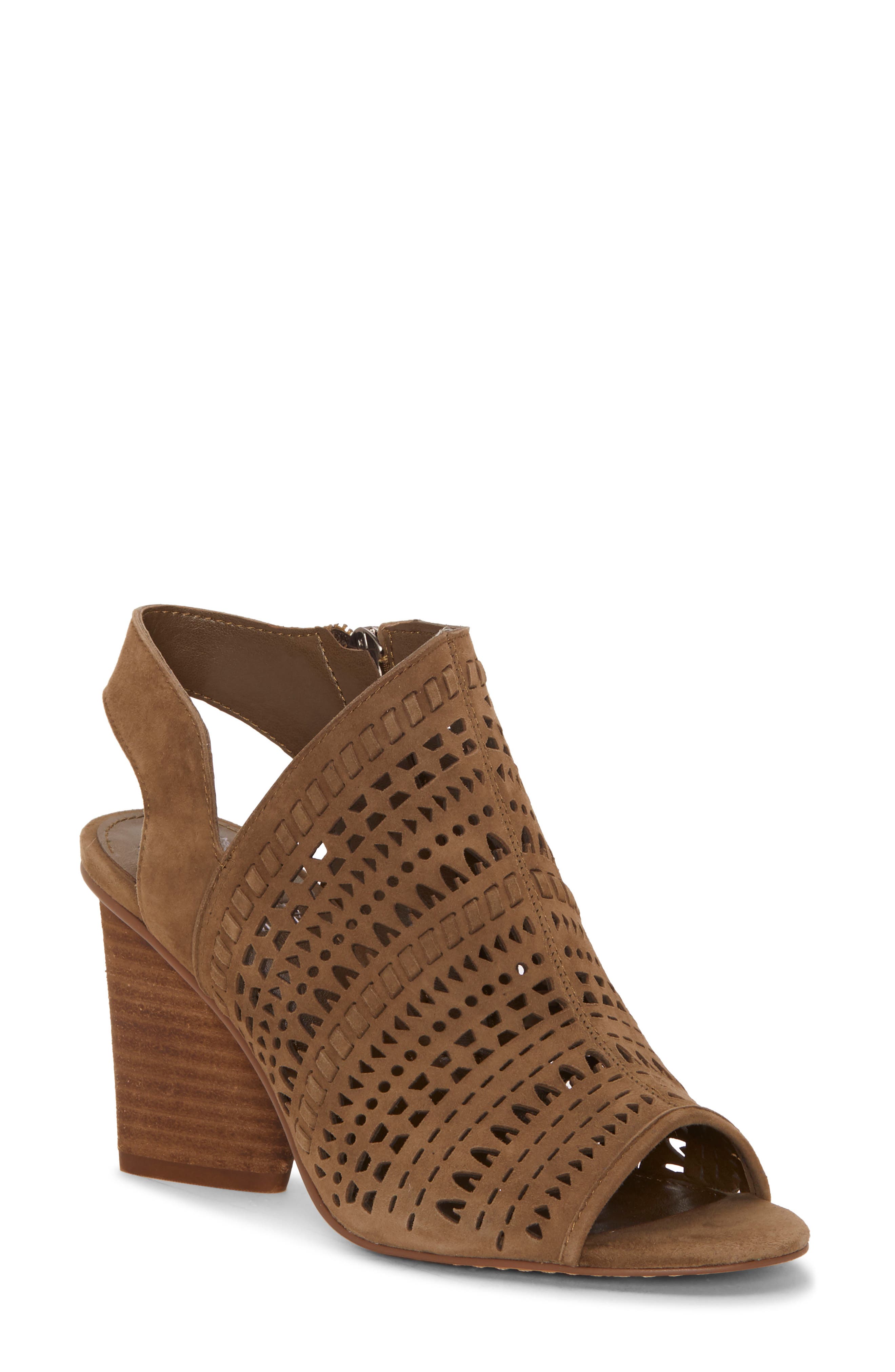 Vince Camuto Derechie Perforated Shield Sandal- Green