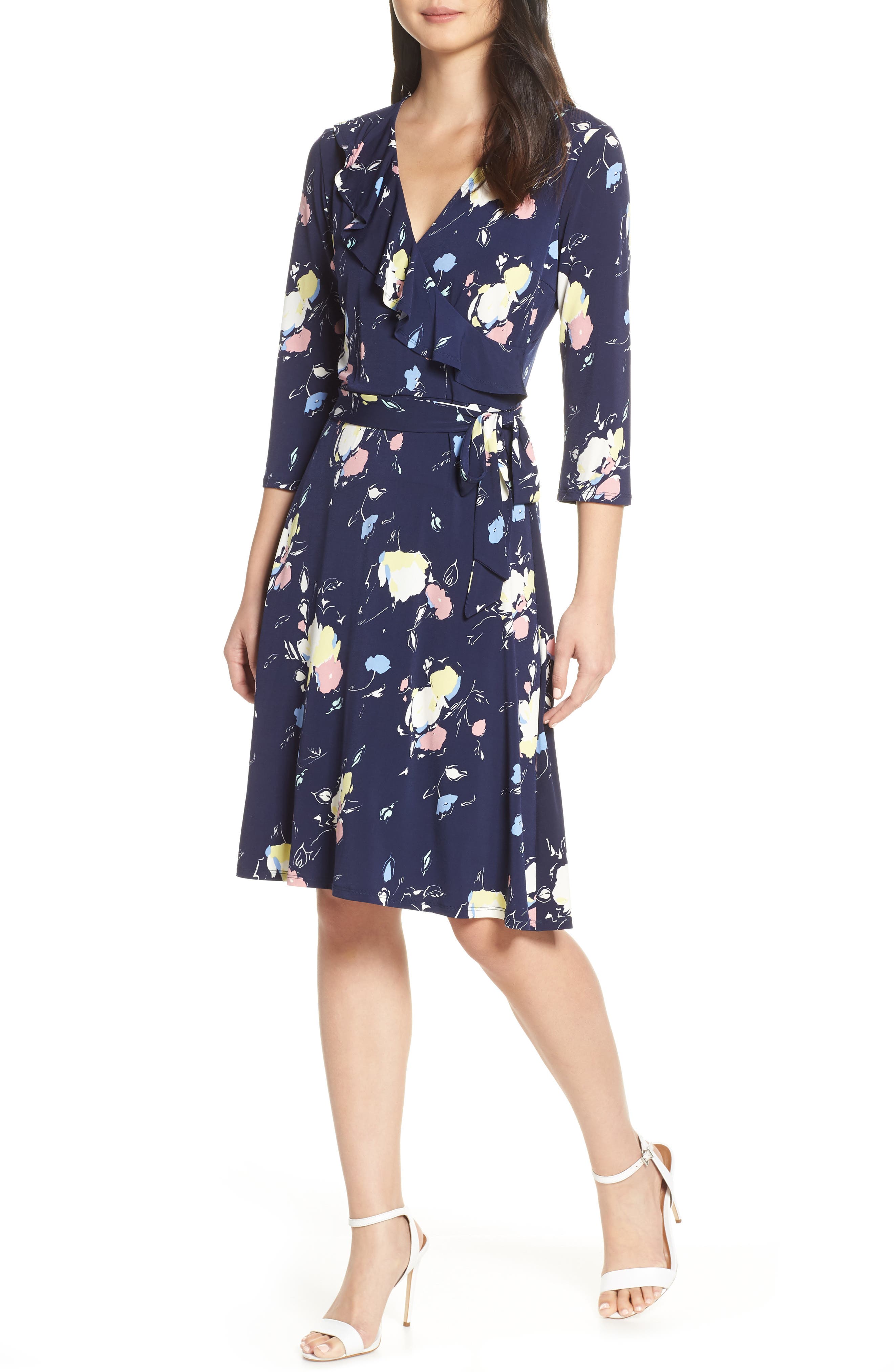 Leota Felicity Wrap Dress, Blue