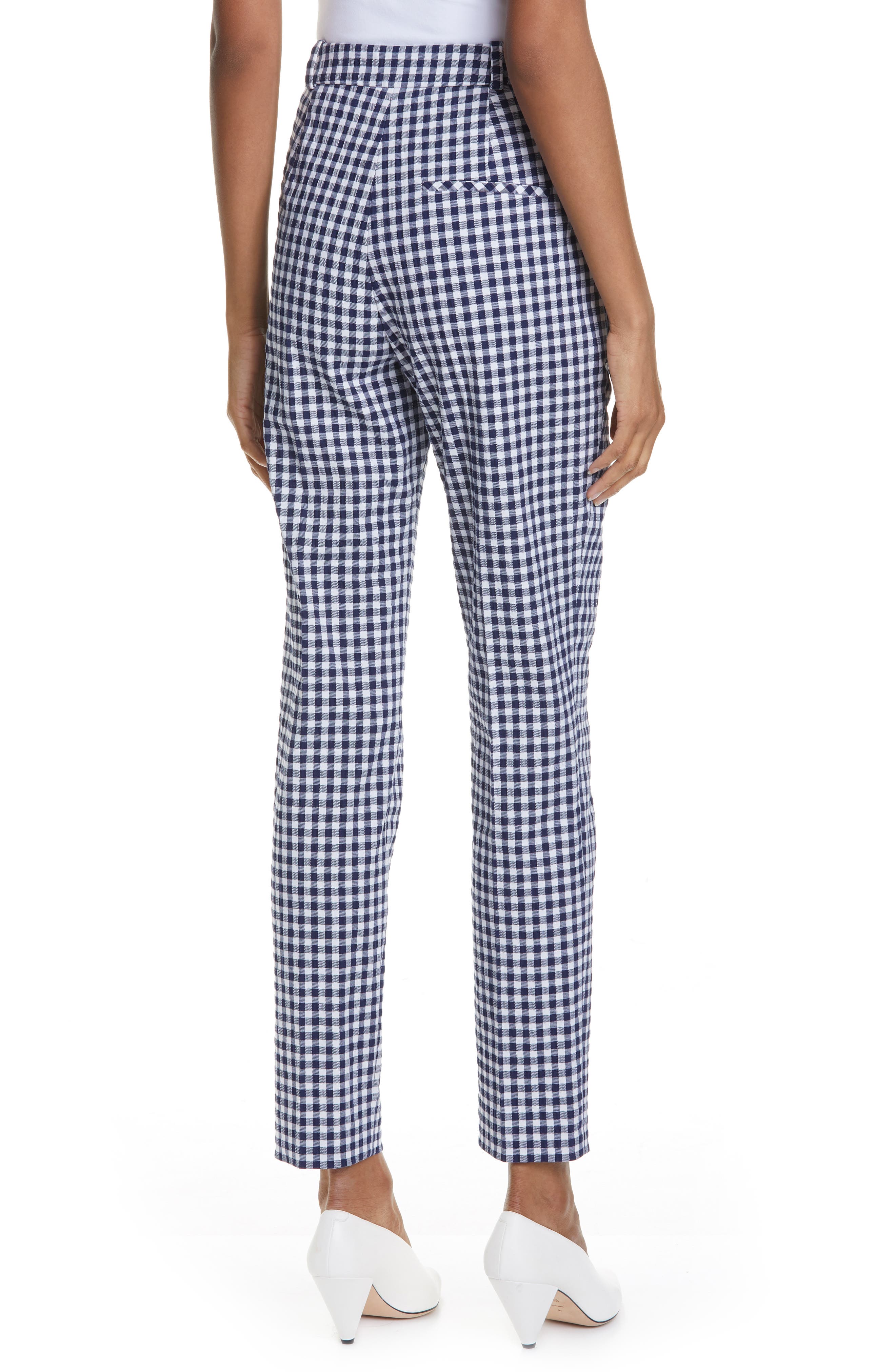 HUGO BOSS HELISY CHECK ANKLE TROUSERS