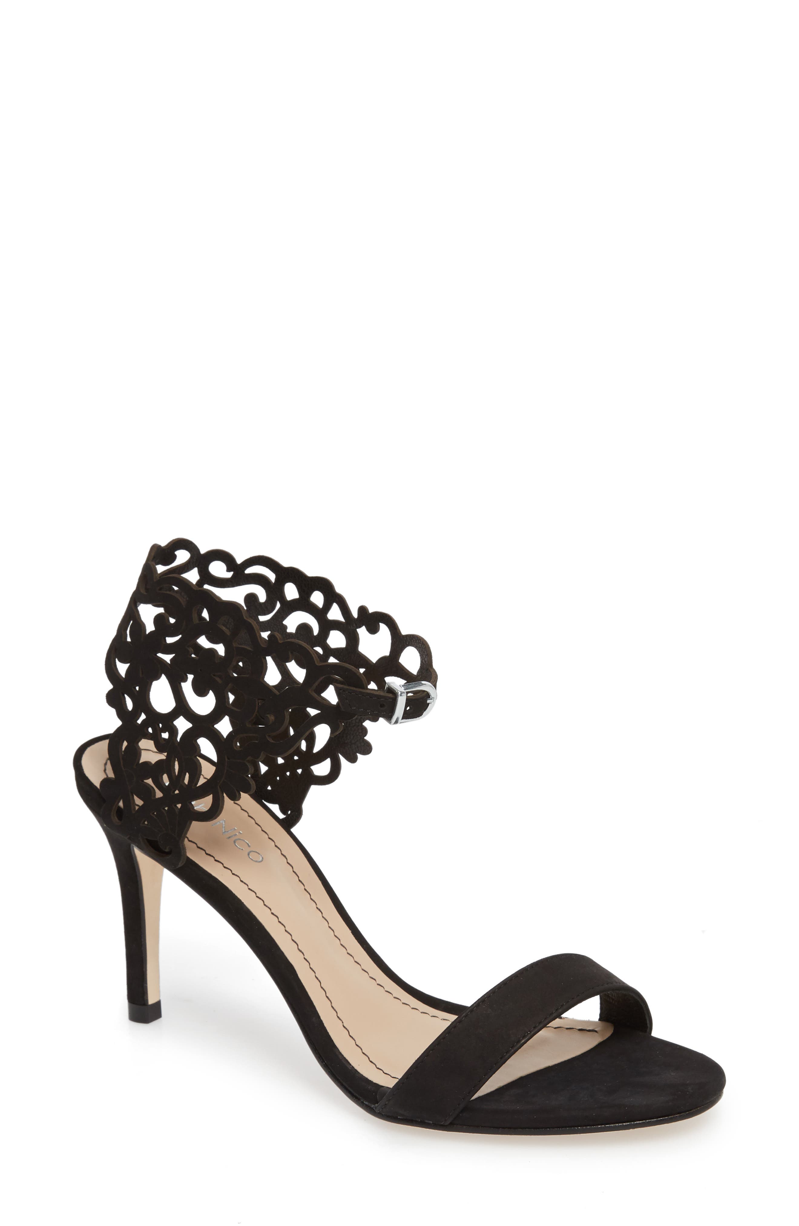 Klub Nico Adira Laser Cut Sandal, Black