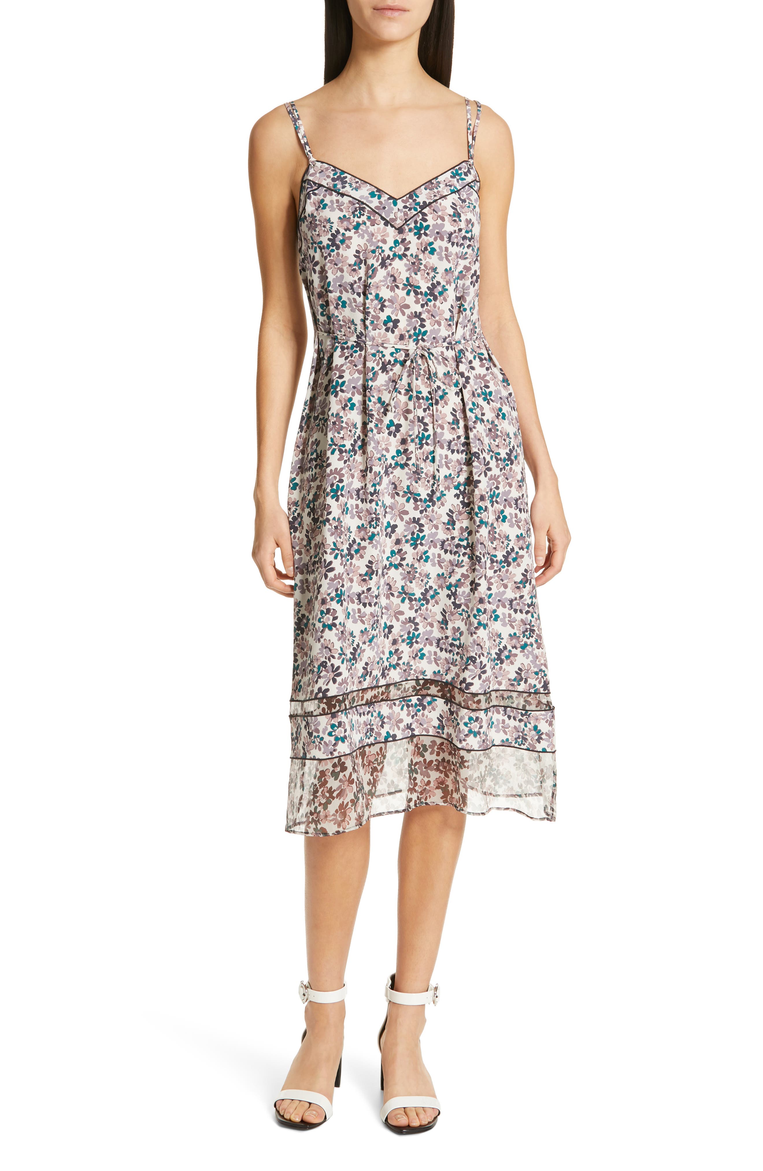Rag & Bone Ilona Silk Midi Dress, Ivory