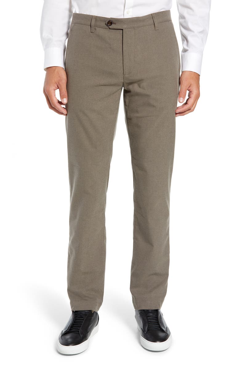 Ted Baker London Tall Slim Fit Brushed Trousers | Nordstrom
