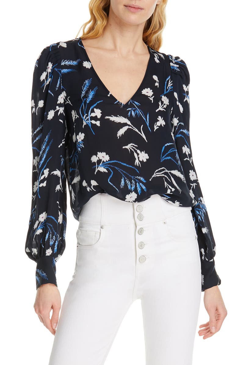 Joie Tops YADRA FLORAL SILK TOP