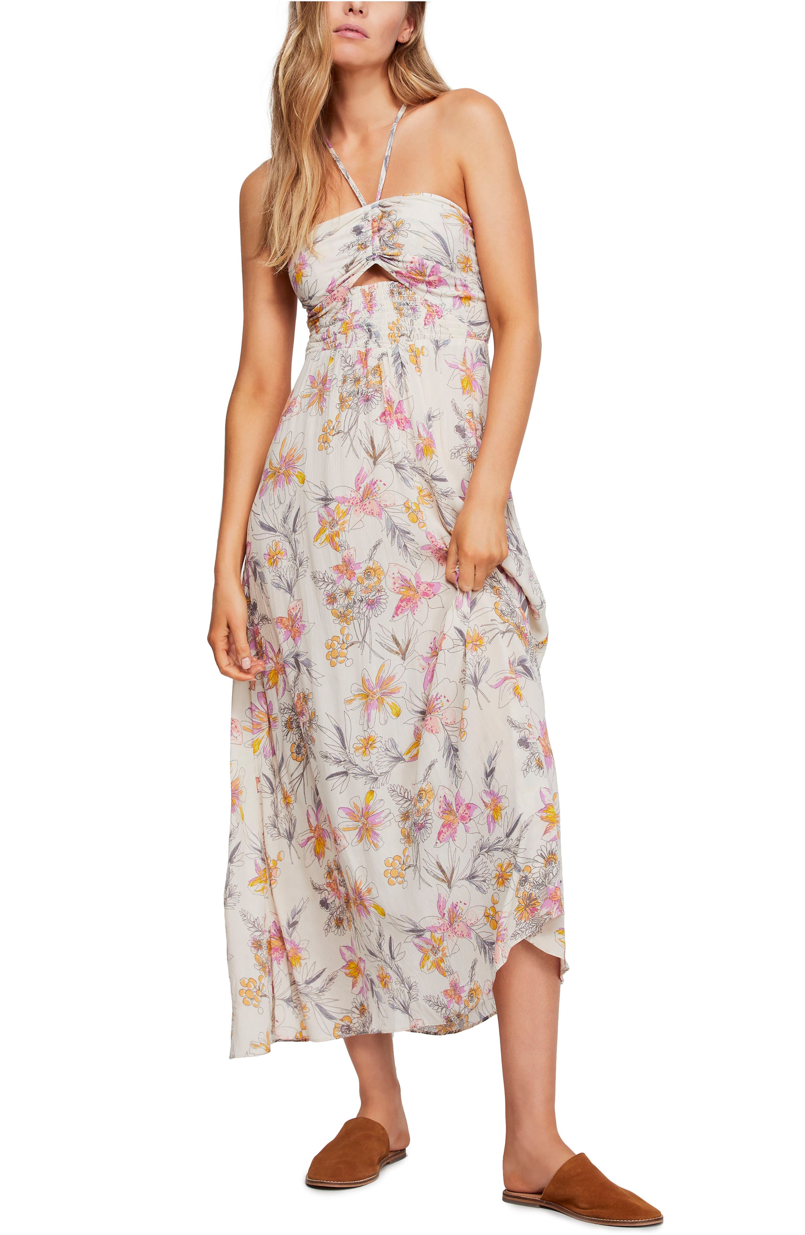 Free People One Step Ahead Maxi Dress, Ivory