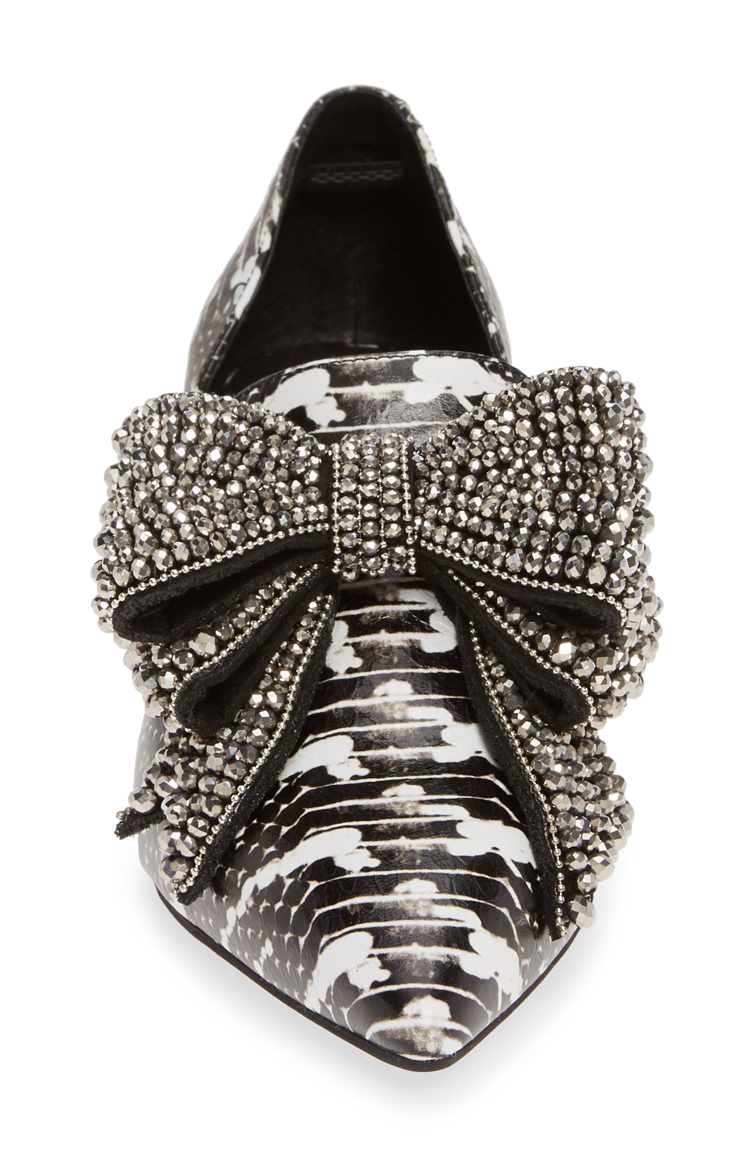 valenti embellished bow loafer