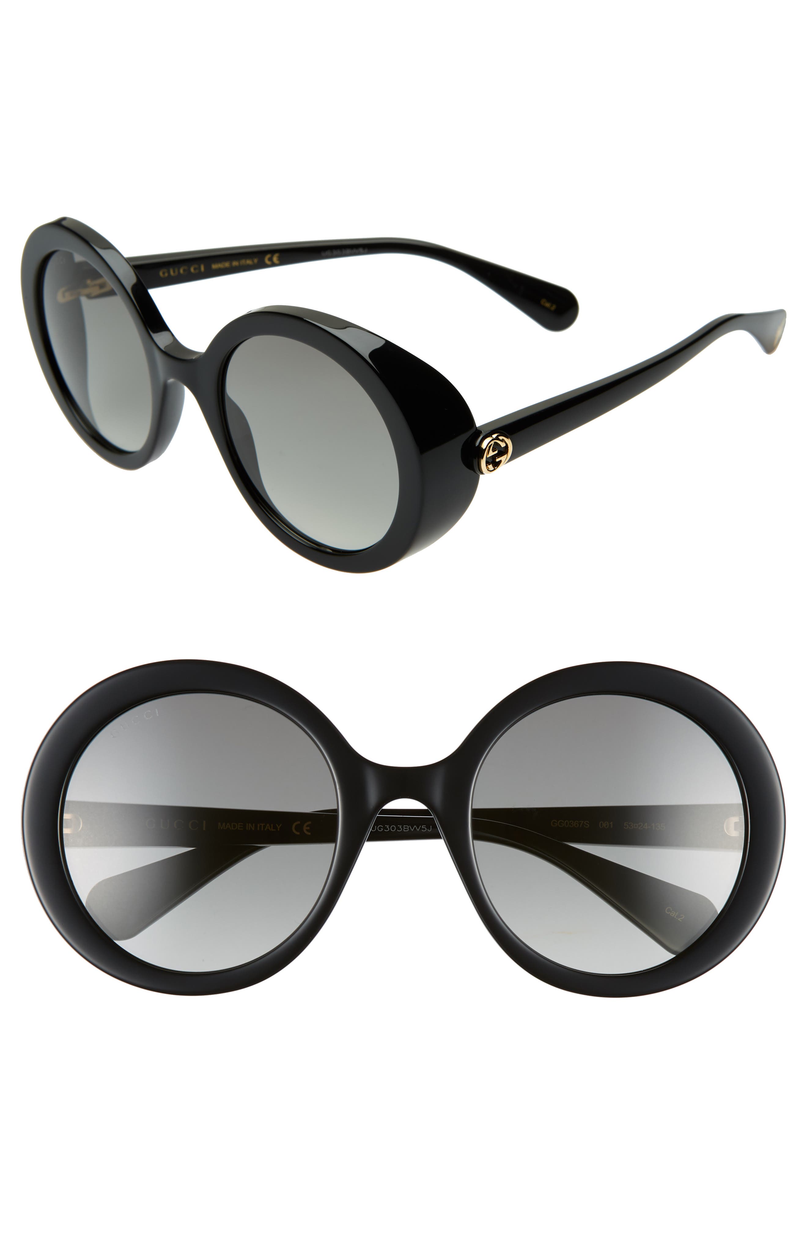 gucci 53mm square sunglasses