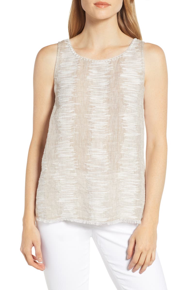Nic+zoe Tops SAND RIPPLE TANK