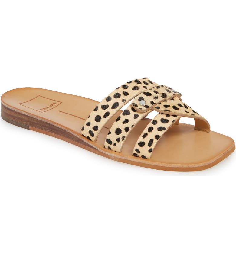 Dolce Vita Sandals CAIT GENUINE CALF HAIR SLIDE SANDAL