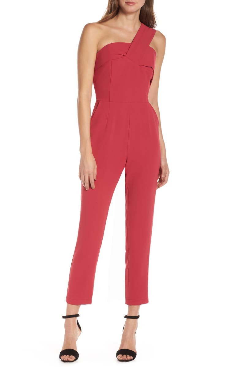 Adelyn Rae Suits BROOKLYN ONE-SHOULDER JUMPSUIT