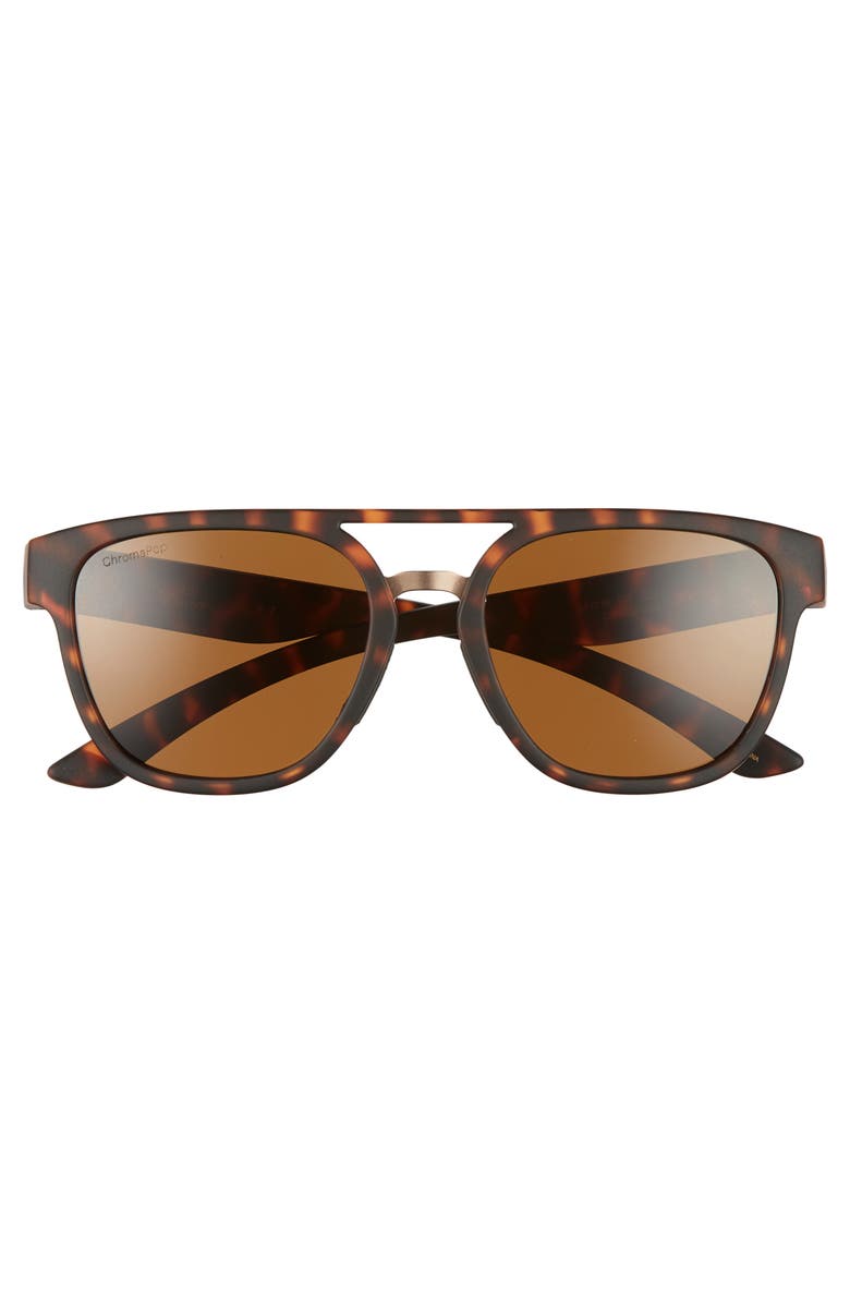 SMITH AGENCY 54MM CHROMAPOP(TM) POLARIZED FLAT TOP SUNGLASSES,201910003536N