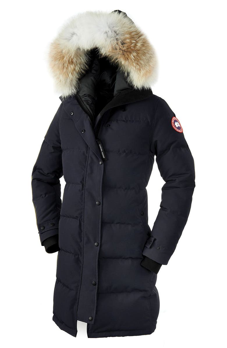 CANADA GOOSE SHELBURNE GENUINE COYOTE FUR TRIM DOWN PARKA,3802L