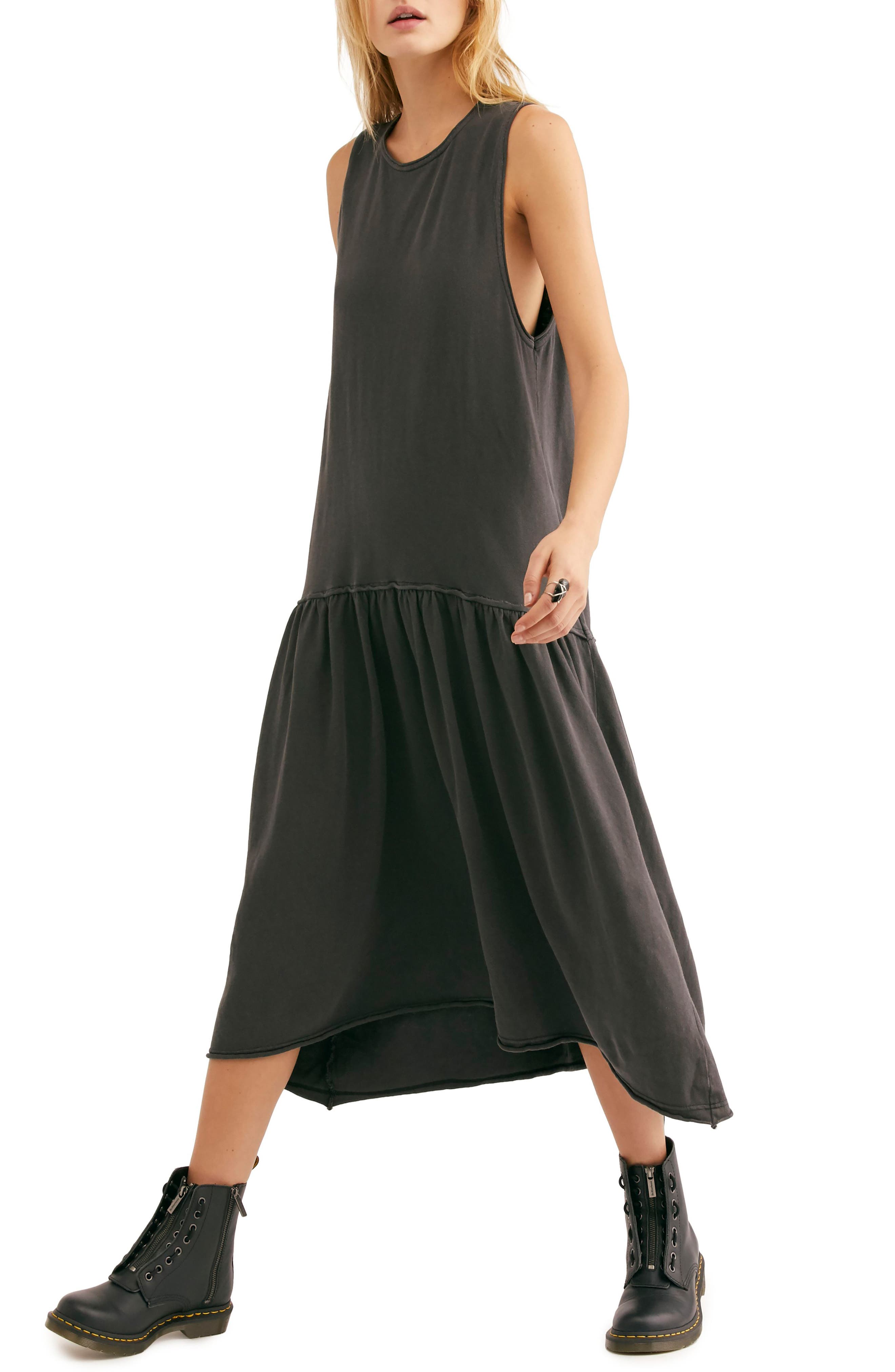 Endless Summer By Free People Drop Waist Midi Dress, Black