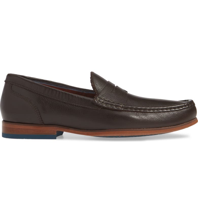 Ted Baker Men's Shornal Leather Penny Loafers In Brown Leather