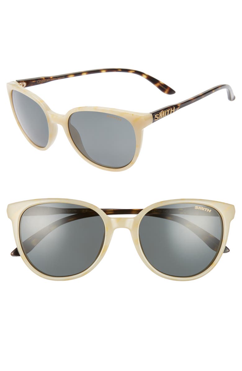 SMITH CHEETAH 54MM CHROMAPOP(TM) POLARIZED ROUND SUNGLASSES,216801G1954M9