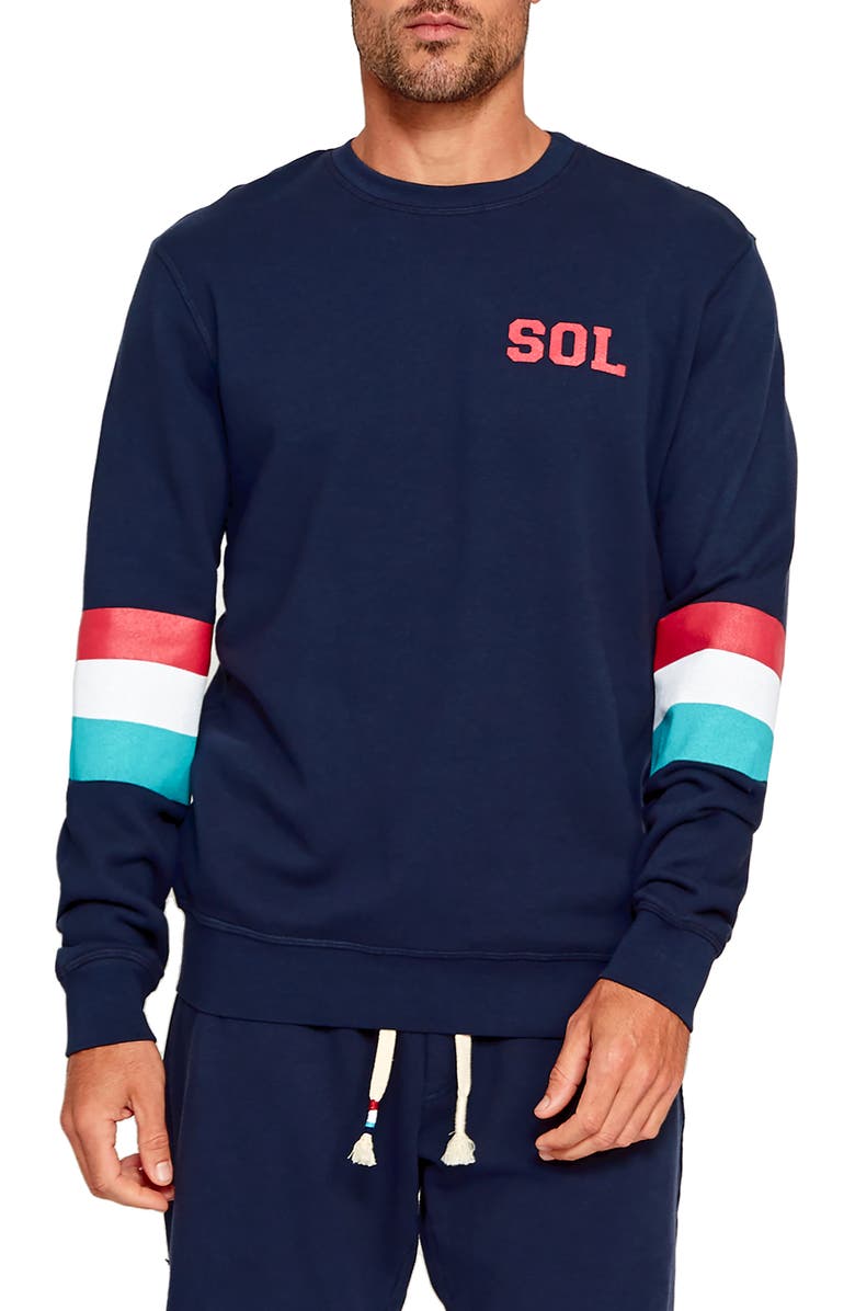 Sol Angeles T-shirts SOL STRIPE SWEATSHIRT